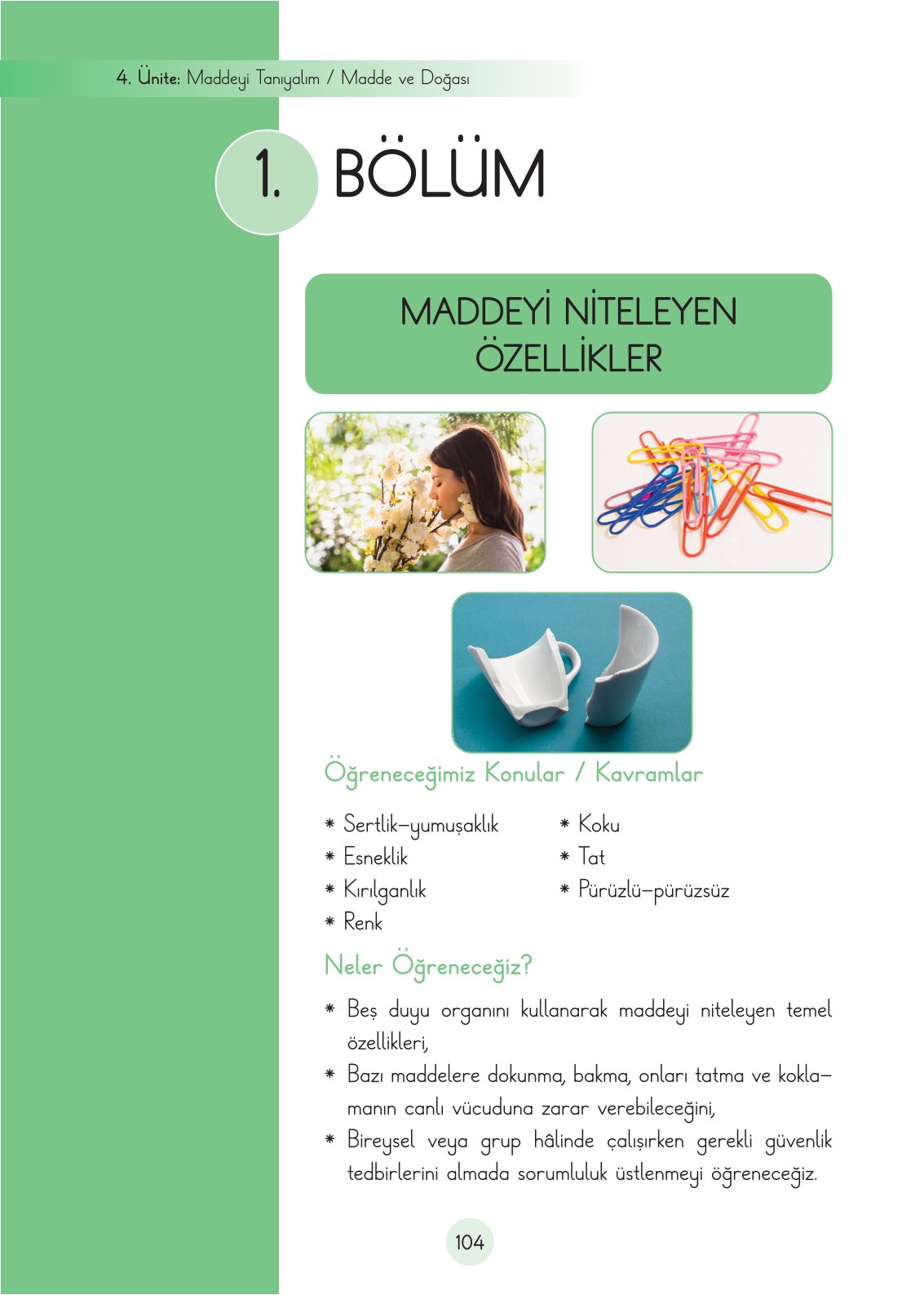 3. Sınıf Fen Bilimleri Ders Kitabı Cem Yayınları Sayfa 104 Cevapları