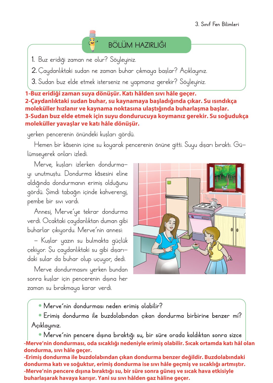3. Sınıf Fen Bilimleri Ders Kitabı Cem Yayınları Sayfa 119 Cevapları