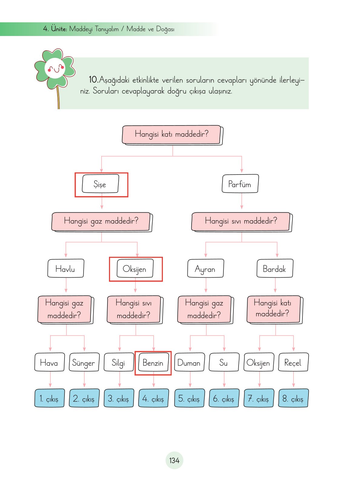 3. Sınıf Fen Bilimleri Ders Kitabı Cem Yayınları Sayfa 134 Cevapları