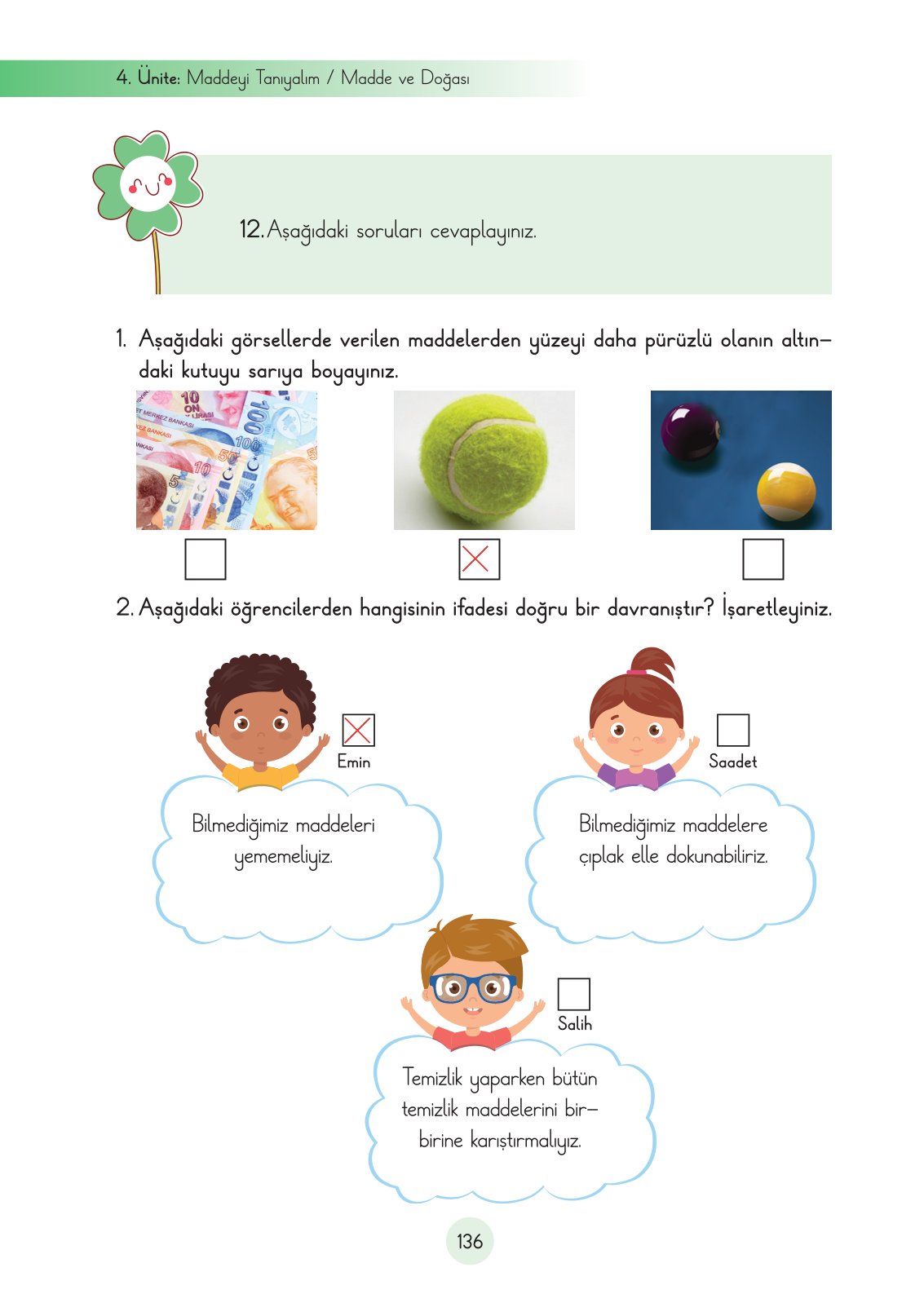 3. Sınıf Fen Bilimleri Ders Kitabı Cem Yayınları Sayfa 136 Cevapları 3. Sınıf Fen Bilimleri Ders Kitabı Cem Yayınları Sayfa 136 Cevapları