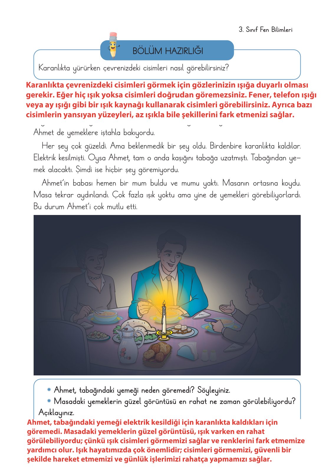 3. Sınıf Fen Bilimleri Ders Kitabı Cem Yayınları Sayfa 143 Cevapları