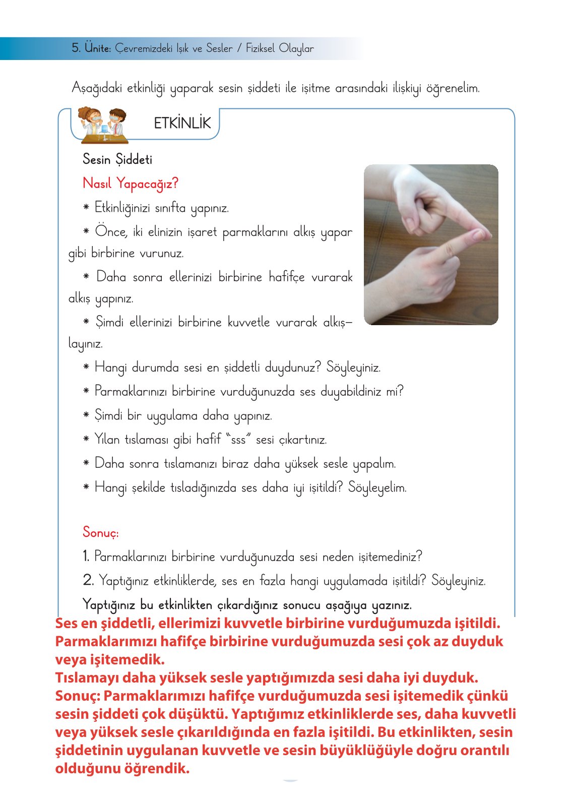 3. Sınıf Fen Bilimleri Ders Kitabı Cem Yayınları Sayfa 164 Cevapları