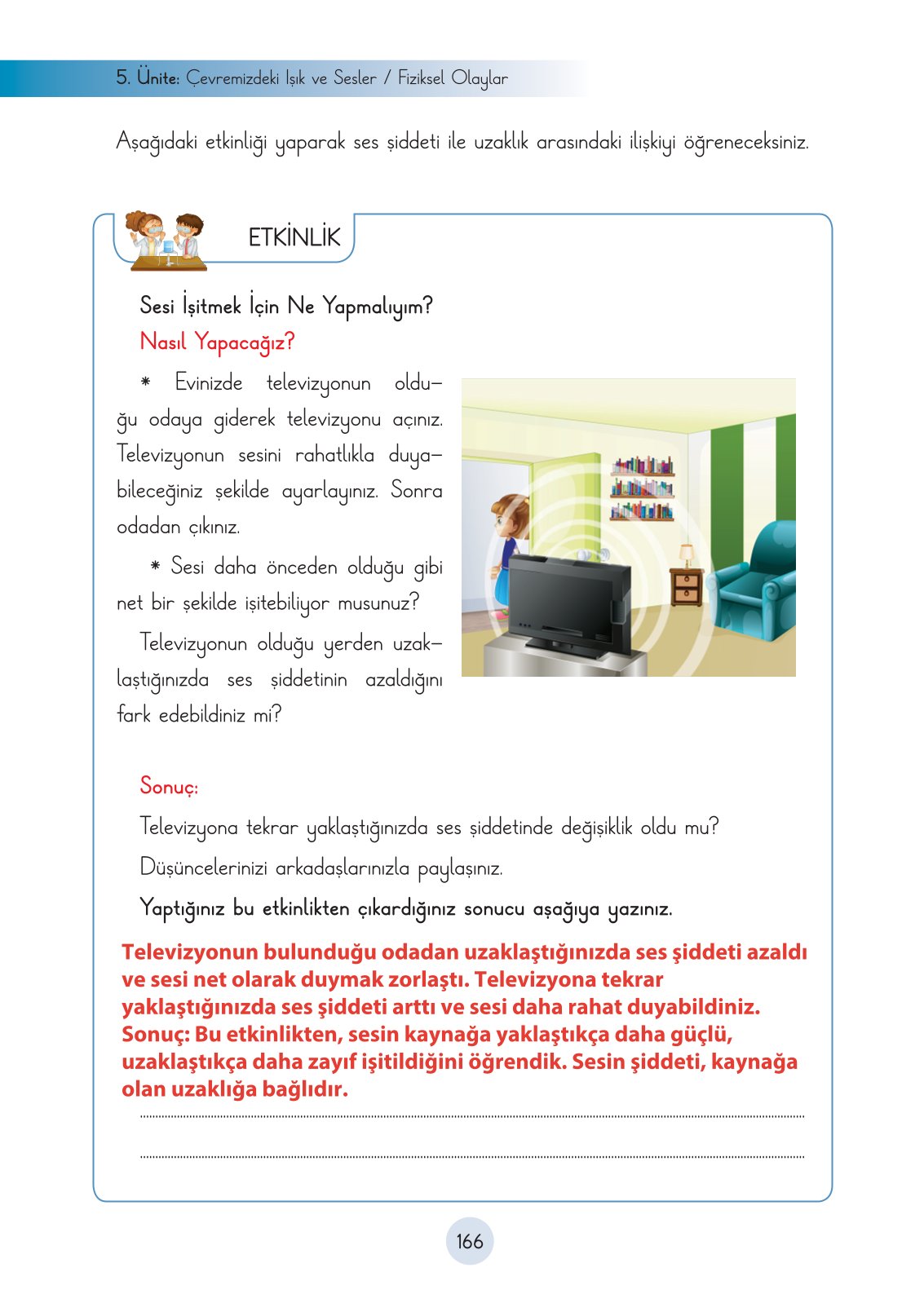 3. Sınıf Fen Bilimleri Ders Kitabı Cem Yayınları Sayfa 166 Cevapları