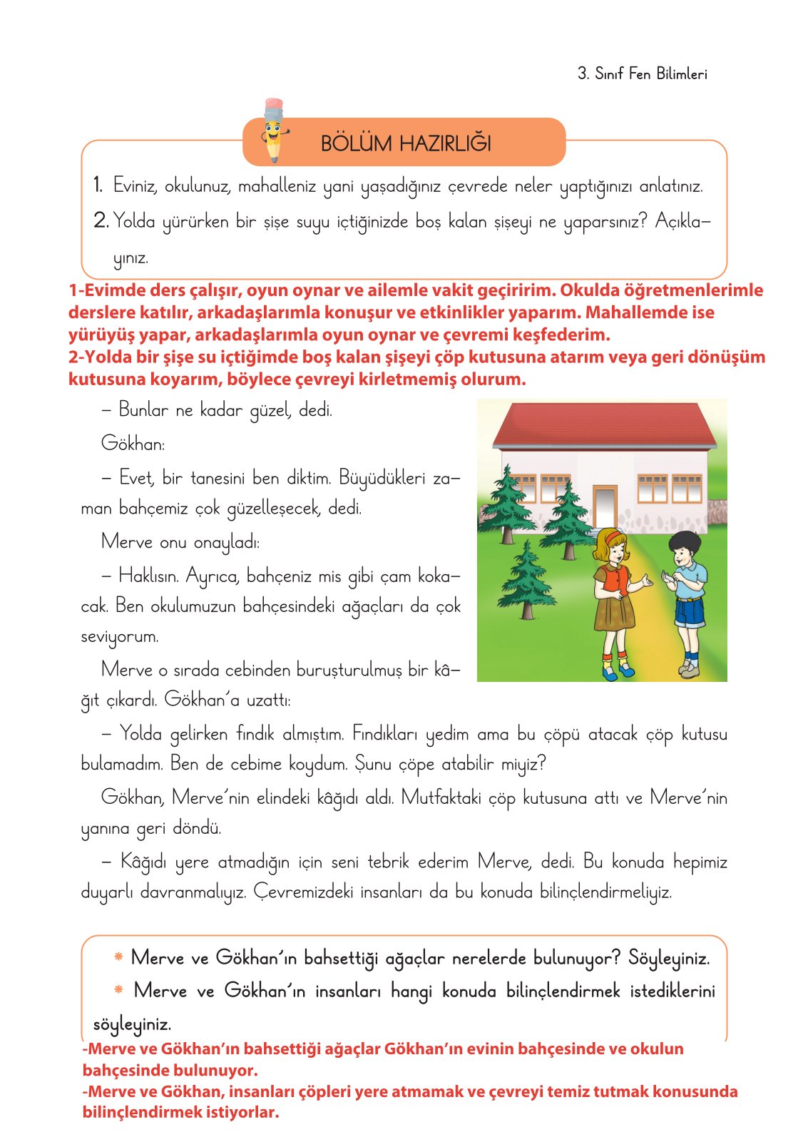3. Sınıf Fen Bilimleri Ders Kitabı Cem Yayınları Sayfa 191 Cevapları 3. Sınıf Fen Bilimleri Ders Kitabı Cem Yayınları Sayfa 191 Cevapları