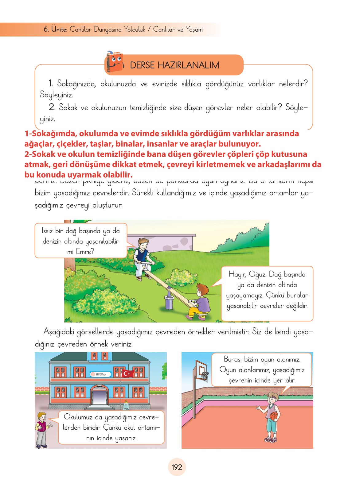 3. Sınıf Fen Bilimleri Ders Kitabı Cem Yayınları Sayfa 192 Cevapları 3. Sınıf Fen Bilimleri Ders Kitabı Cem Yayınları Sayfa 192 Cevapları