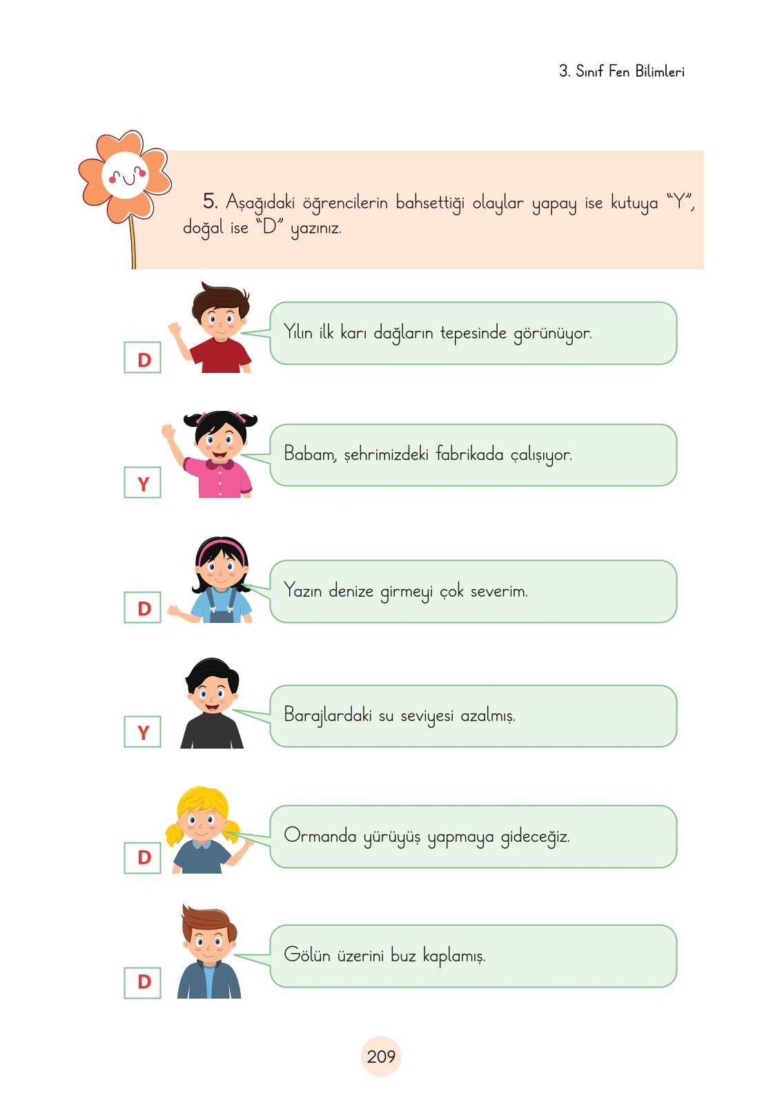 3. Sınıf Fen Bilimleri Ders Kitabı Cem Yayınları Sayfa 209 Cevapları 3. Sınıf Fen Bilimleri Ders Kitabı Cem Yayınları Sayfa 209 Cevapları