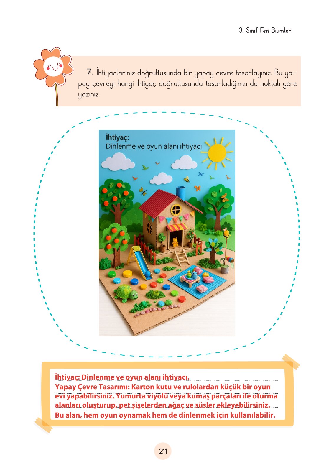 3. Sınıf Fen Bilimleri Ders Kitabı Cem Yayınları Sayfa 211 Cevapları