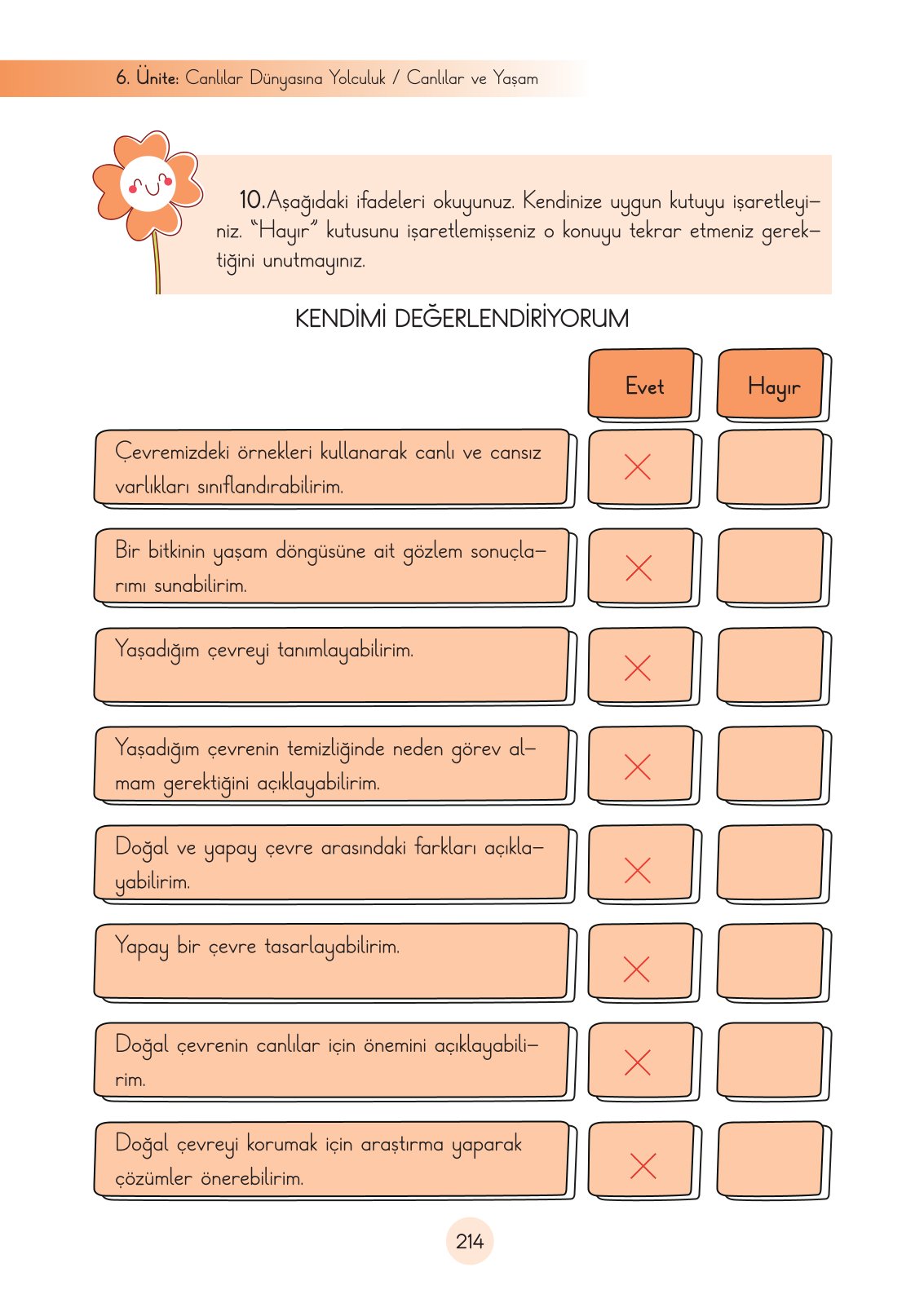 3. Sınıf Fen Bilimleri Ders Kitabı Cem Yayınları Sayfa 214 Cevapları