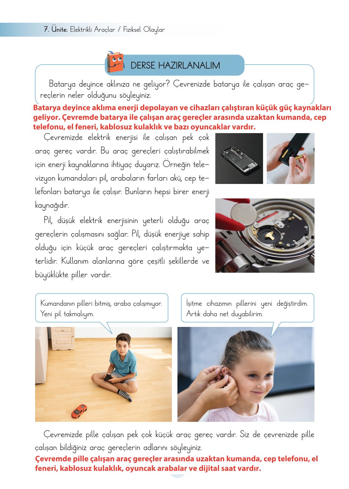 3. Sınıf Fen Bilimleri Ders Kitabı Cem Yayınları Sayfa 226 Cevapları