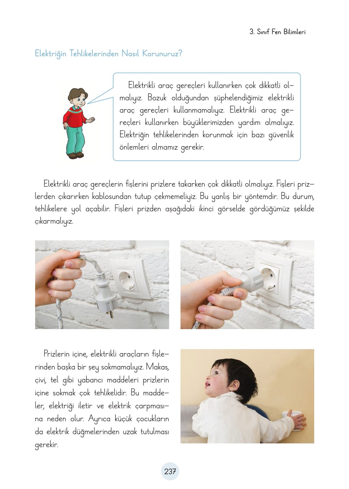 3. Sınıf Fen Bilimleri Ders Kitabı Cem Yayınları Sayfa 237 Cevapları