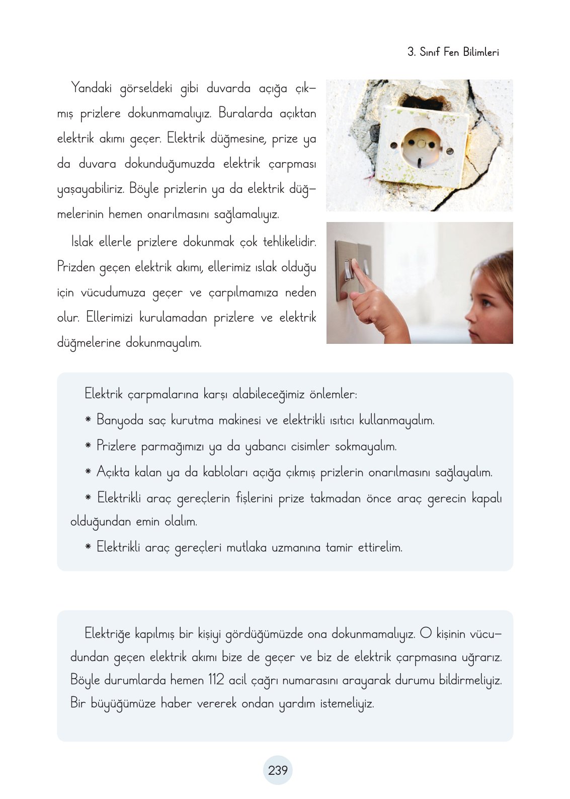 3. Sınıf Fen Bilimleri Ders Kitabı Cem Yayınları Sayfa 239 Cevapları