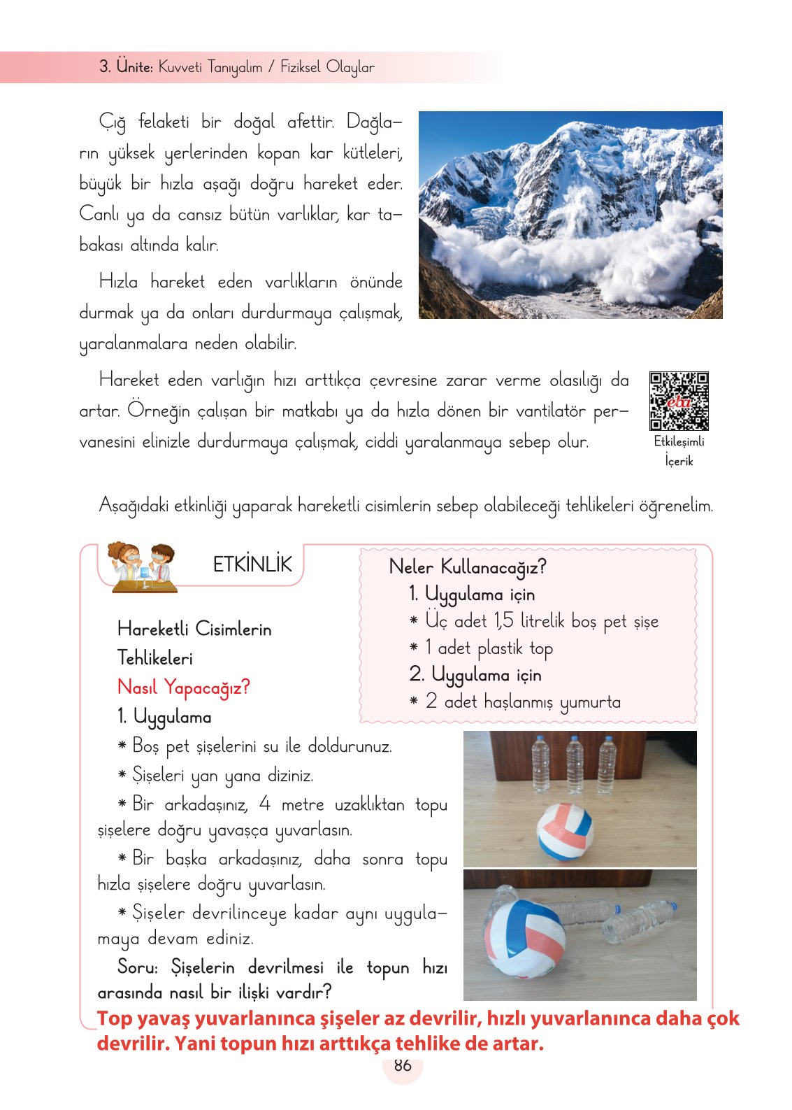 3. Sınıf Fen Bilimleri Ders Kitabı Cem Yayınları Sayfa 86 Cevapları