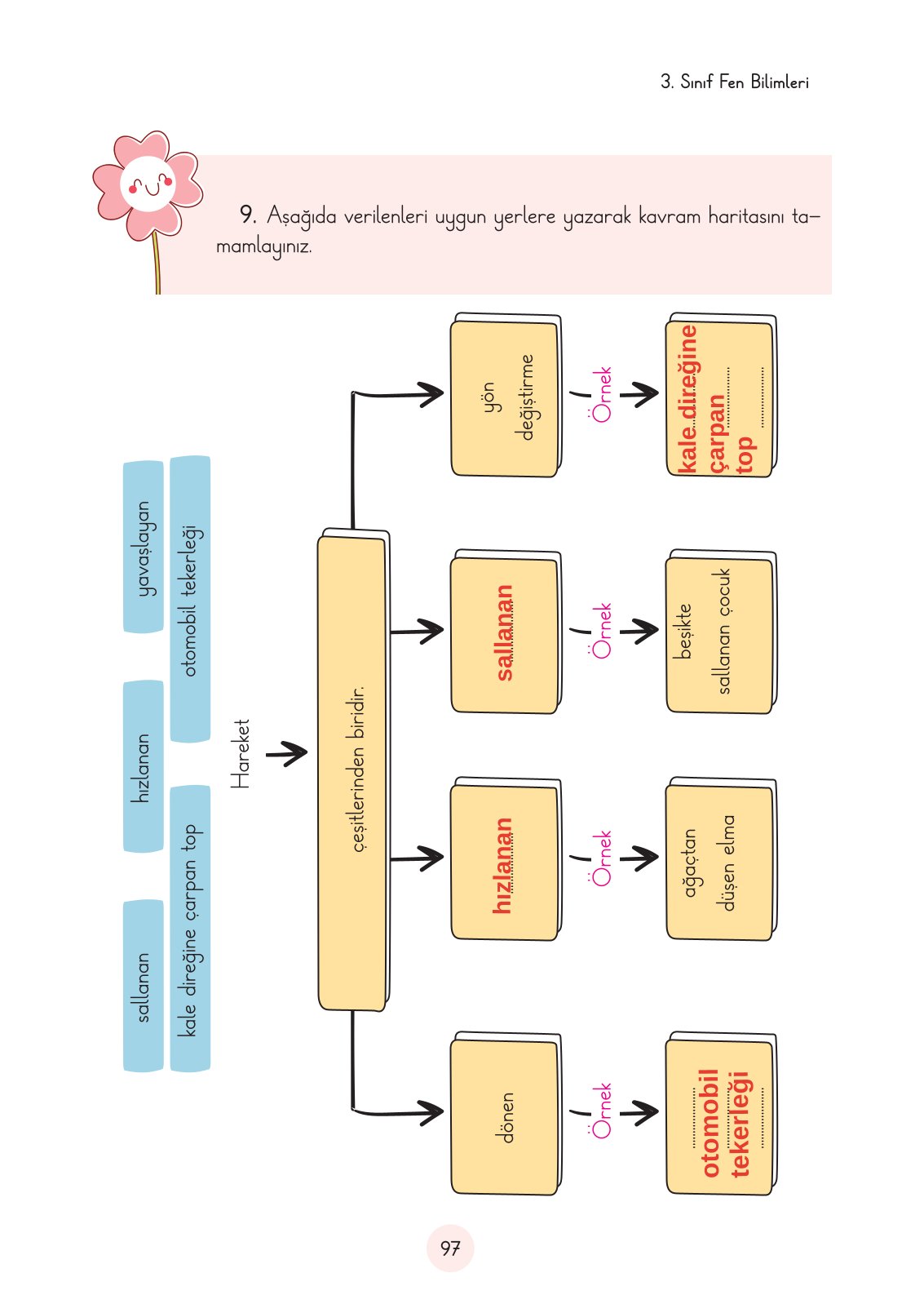 3. Sınıf Fen Bilimleri Ders Kitabı Cem Yayınları Sayfa 97 Cevapları