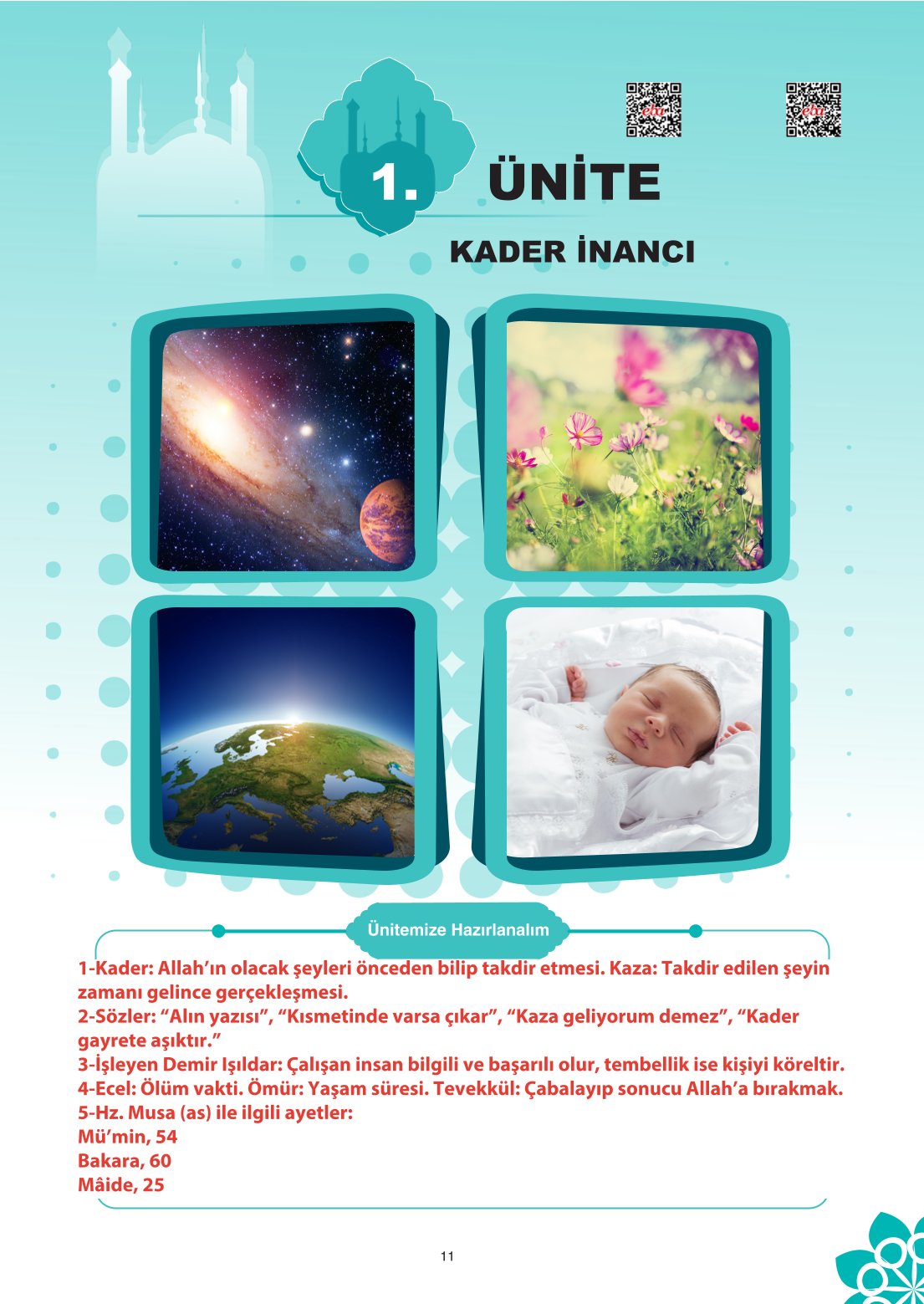 8. Sınıf Din Kültürü Ve Ahlak Bilgisi Ders Kitabı Sdr İpekyolu Yayınları Sayfa 11 Cevapları