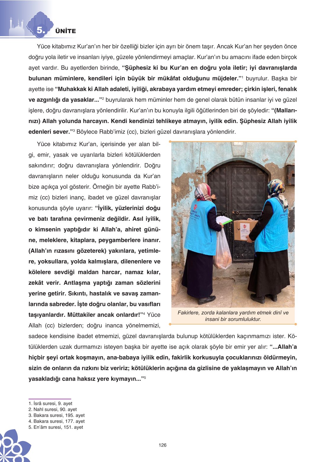 8. Sınıf Din Kültürü Ve Ahlak Bilgisi Ders Kitabı Sdr İpekyolu Yayınları Sayfa 126 Cevapları