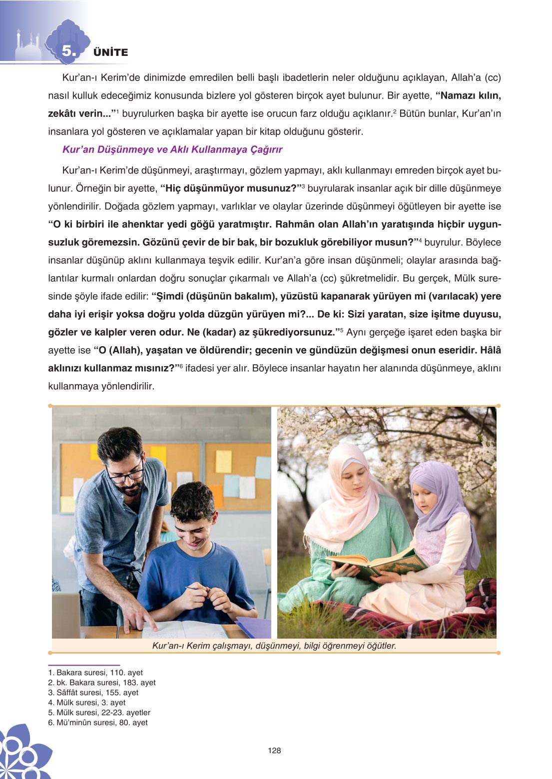 8. Sınıf Din Kültürü Ve Ahlak Bilgisi Ders Kitabı Sdr İpekyolu Yayınları Sayfa 128 Cevapları