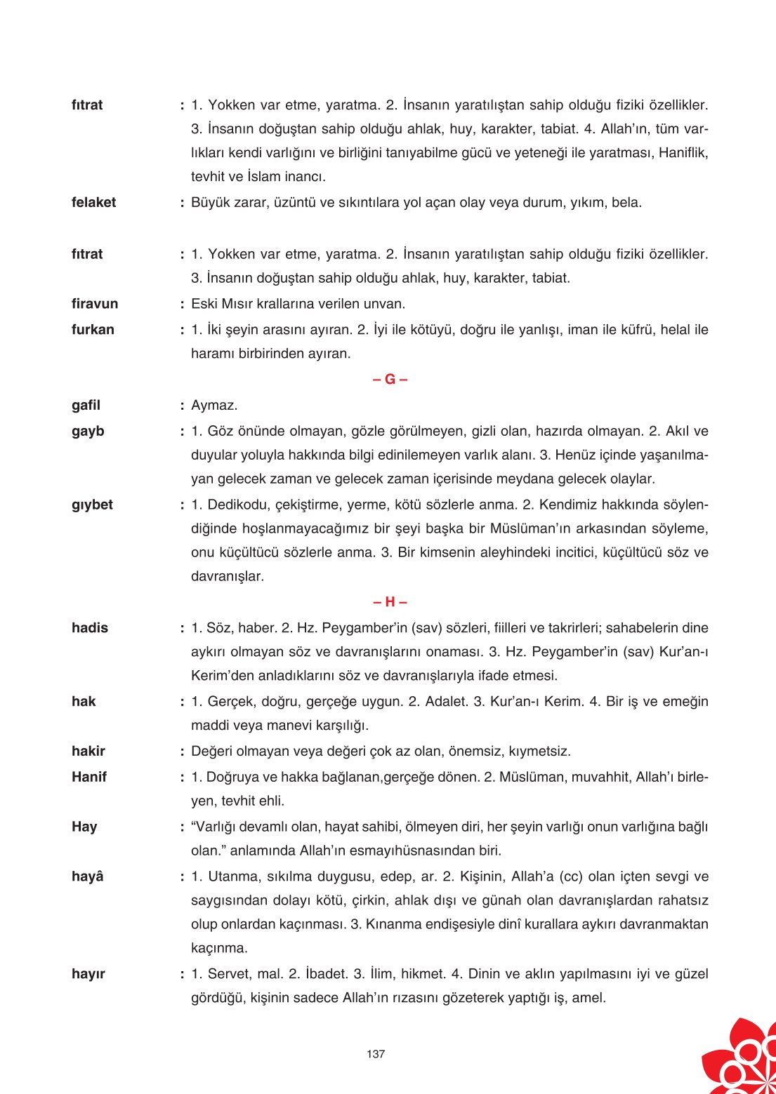 8. Sınıf Din Kültürü Ve Ahlak Bilgisi Ders Kitabı Sdr İpekyolu Yayınları Sayfa 137 Cevapları