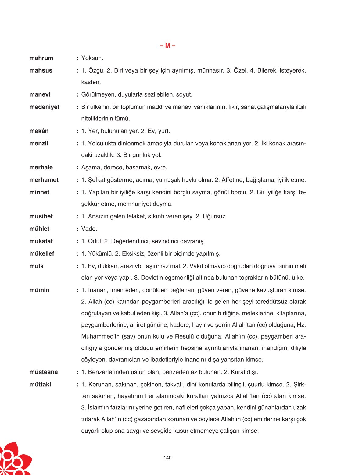 8. Sınıf Din Kültürü Ve Ahlak Bilgisi Ders Kitabı Sdr İpekyolu Yayınları Sayfa 140 Cevapları