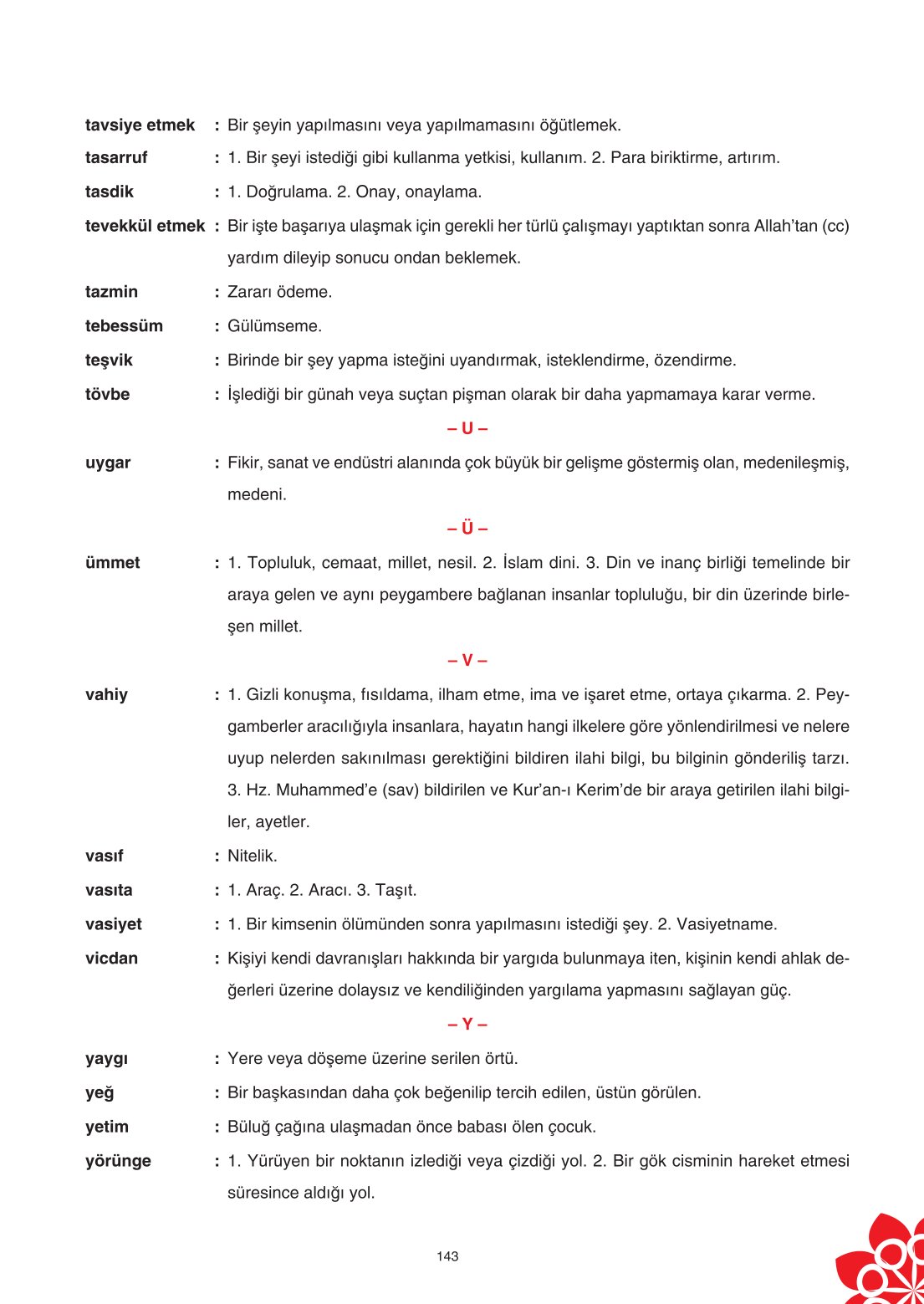 8. Sınıf Din Kültürü Ve Ahlak Bilgisi Ders Kitabı Sdr İpekyolu Yayınları Sayfa 143 Cevapları