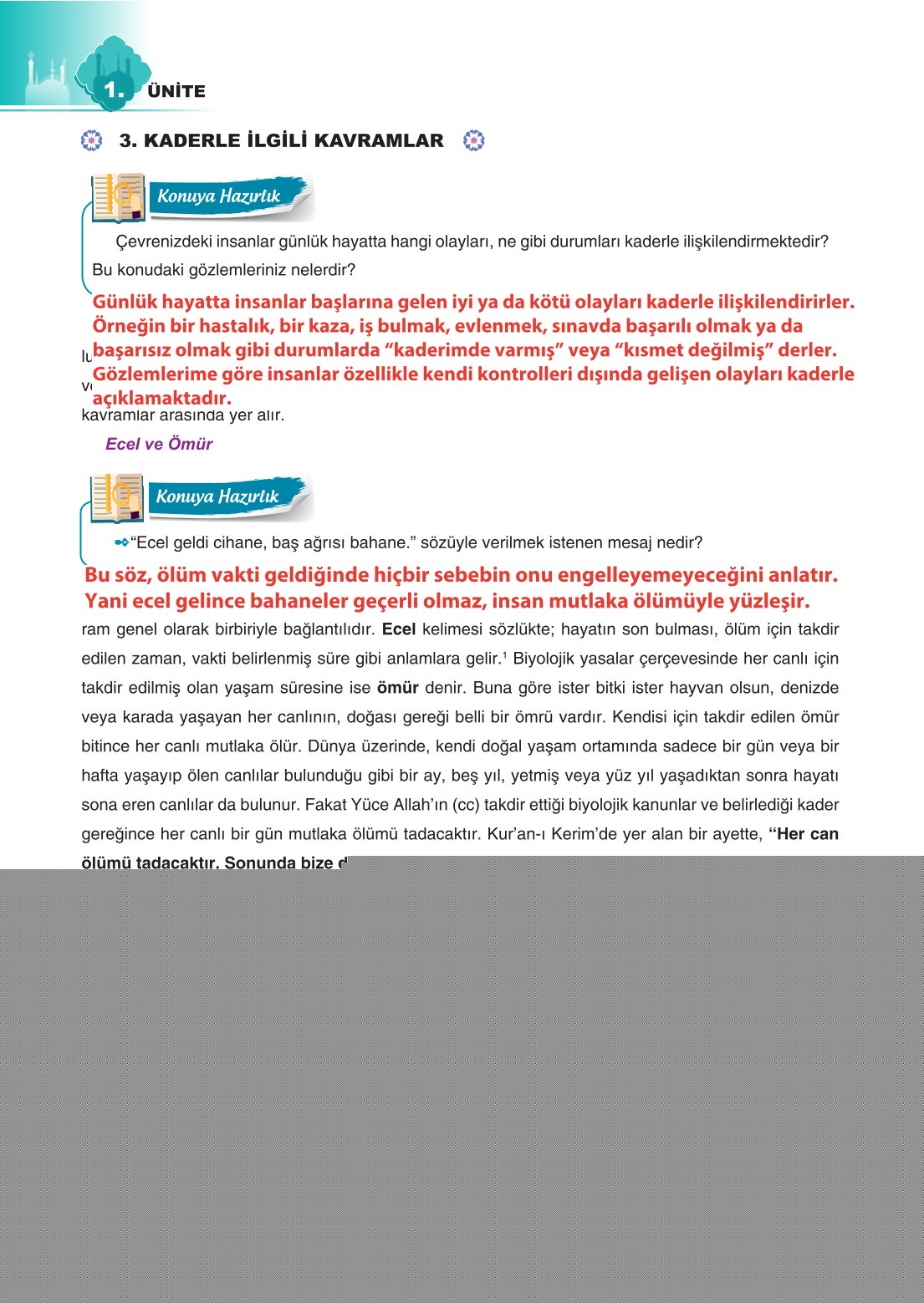 8. Sınıf Din Kültürü Ve Ahlak Bilgisi Ders Kitabı Sdr İpekyolu Yayınları Sayfa 22 Cevapları