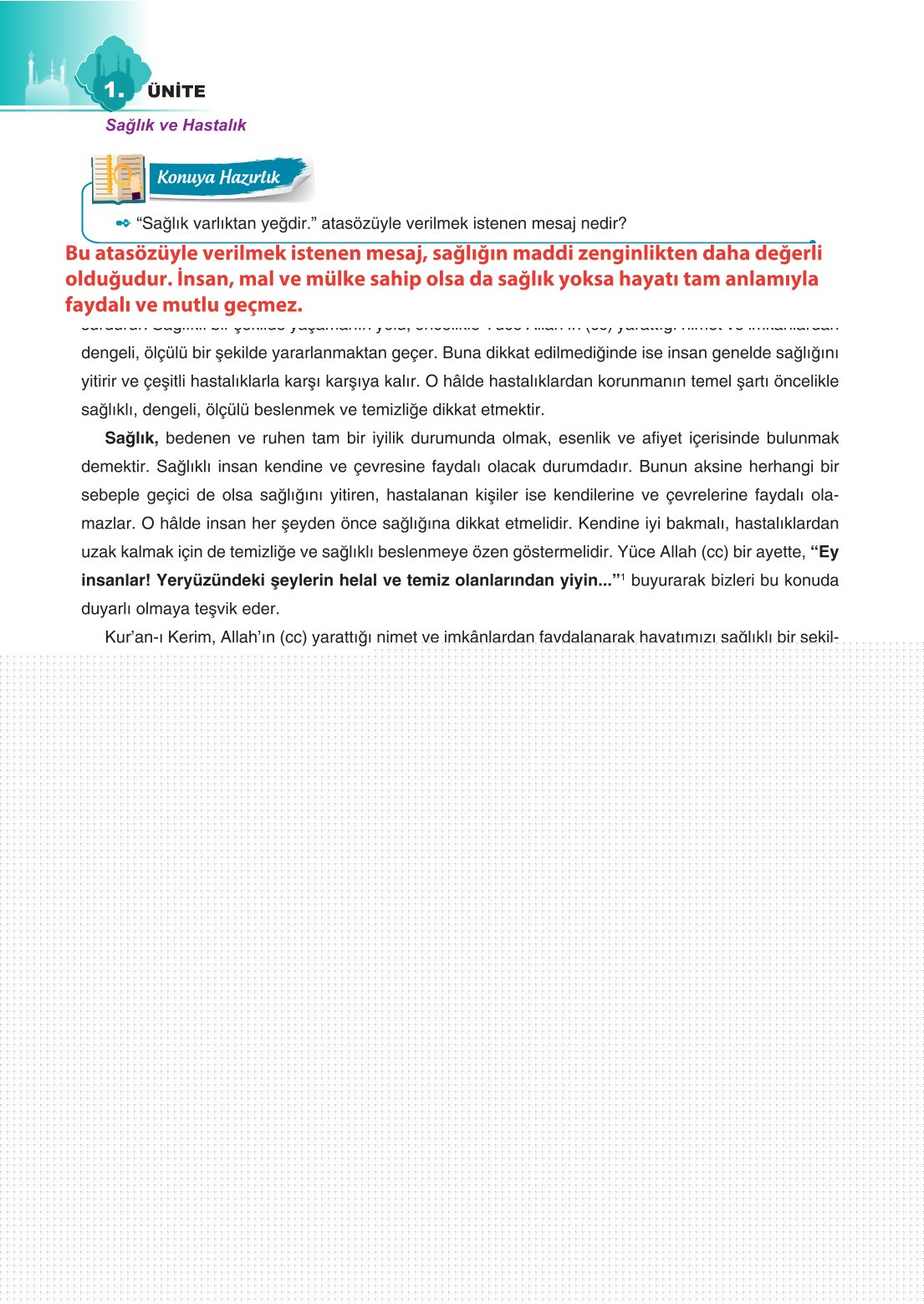 8. Sınıf Din Kültürü Ve Ahlak Bilgisi Ders Kitabı Sdr İpekyolu Yayınları Sayfa 30 Cevapları