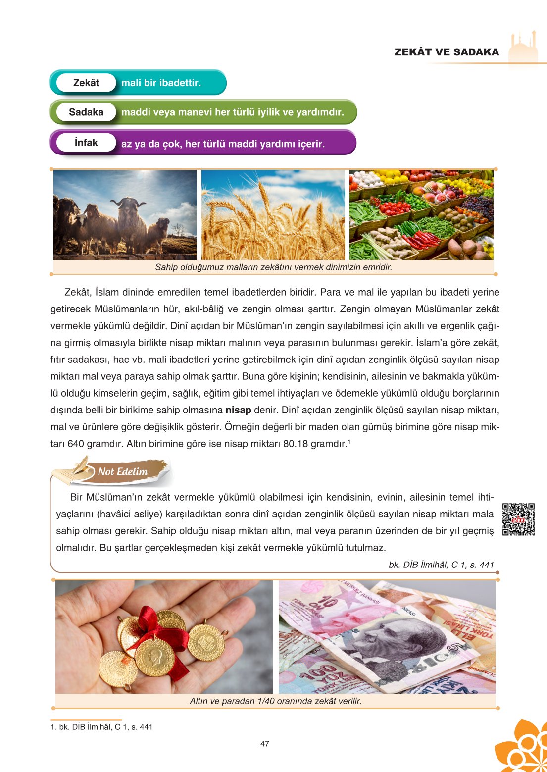 8. Sınıf Din Kültürü Ve Ahlak Bilgisi Ders Kitabı Sdr İpekyolu Yayınları Sayfa 47 Cevapları