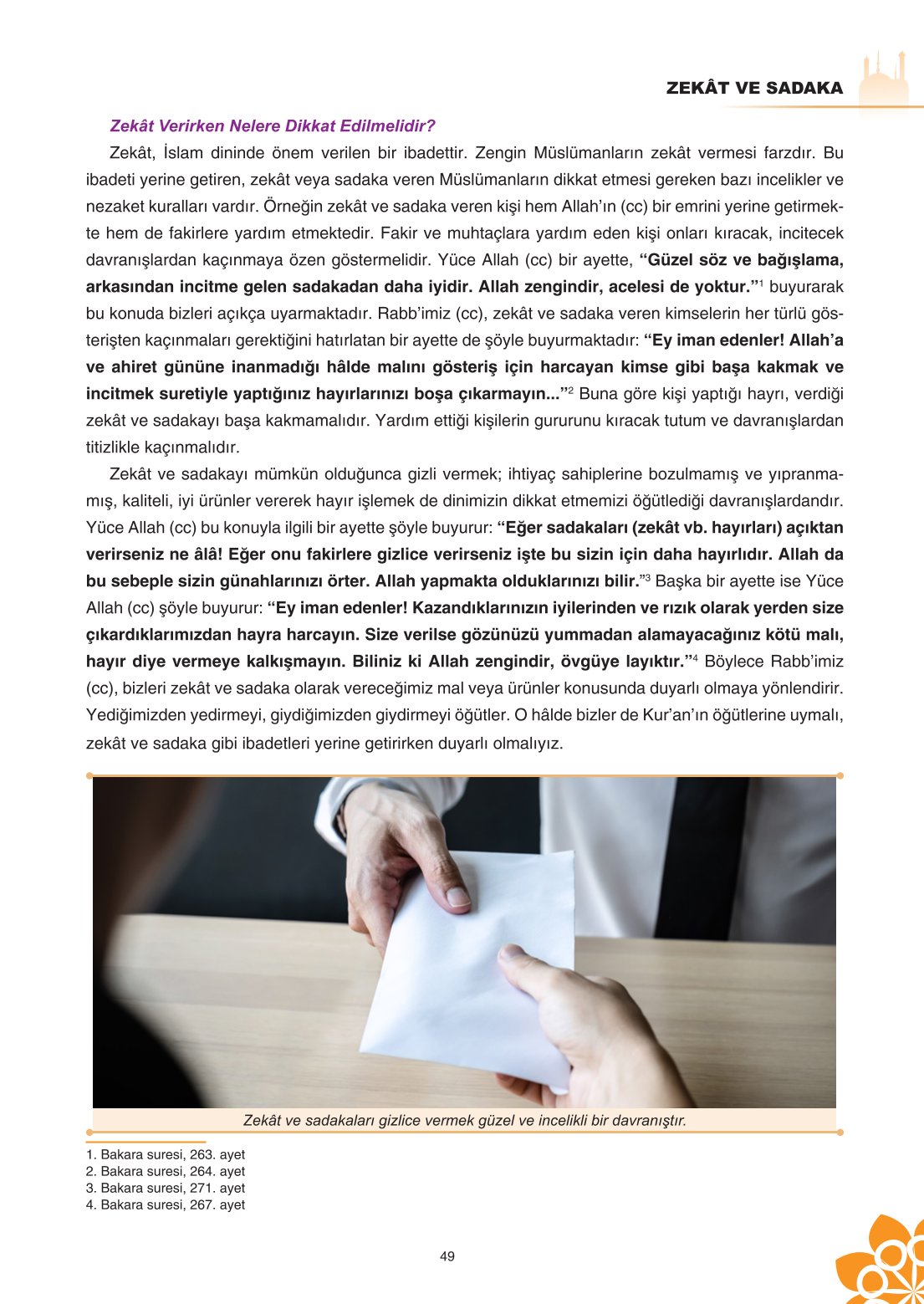 8. Sınıf Din Kültürü Ve Ahlak Bilgisi Ders Kitabı Sdr İpekyolu Yayınları Sayfa 49 Cevapları