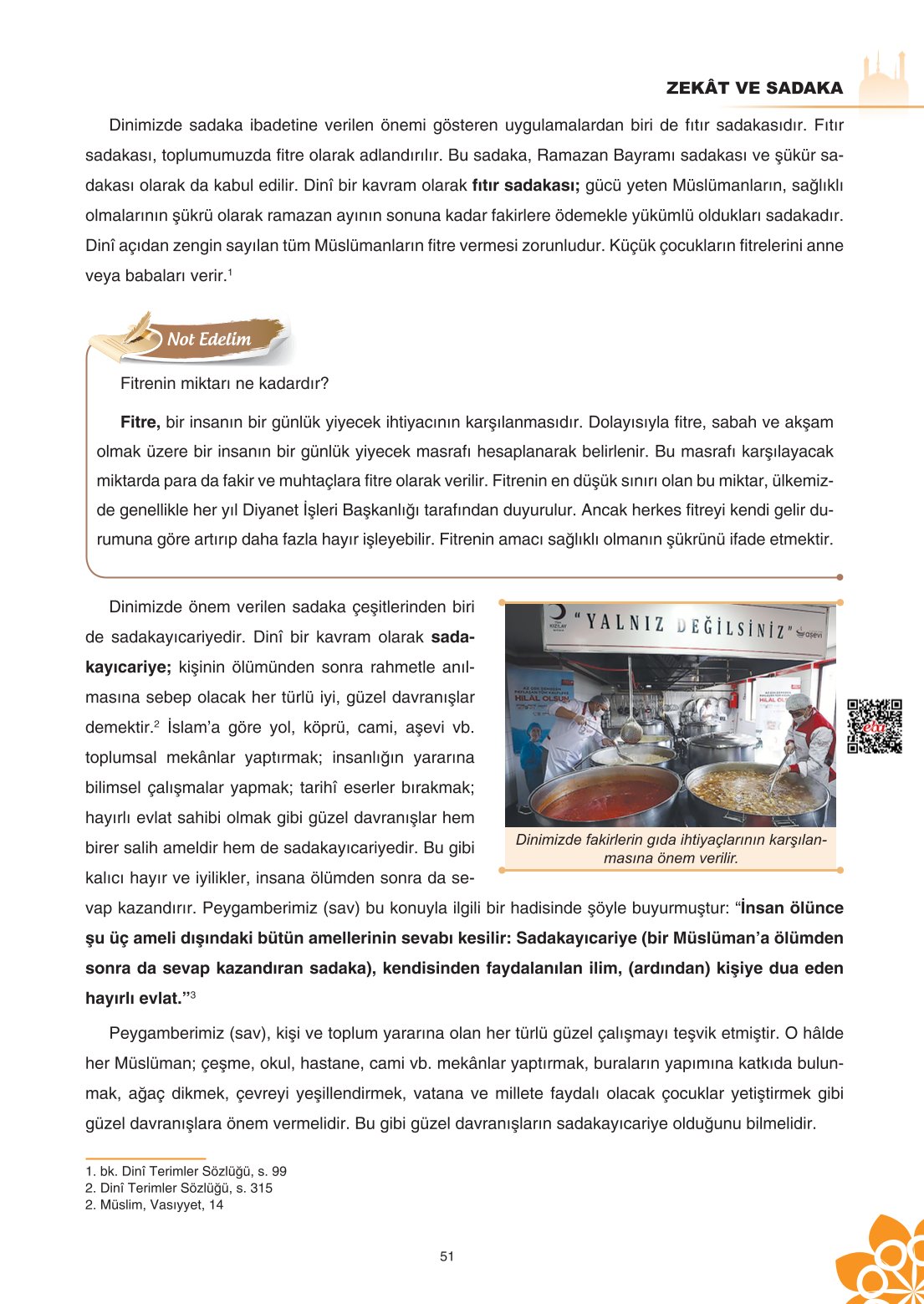 8. Sınıf Din Kültürü Ve Ahlak Bilgisi Ders Kitabı Sdr İpekyolu Yayınları Sayfa 51 Cevapları