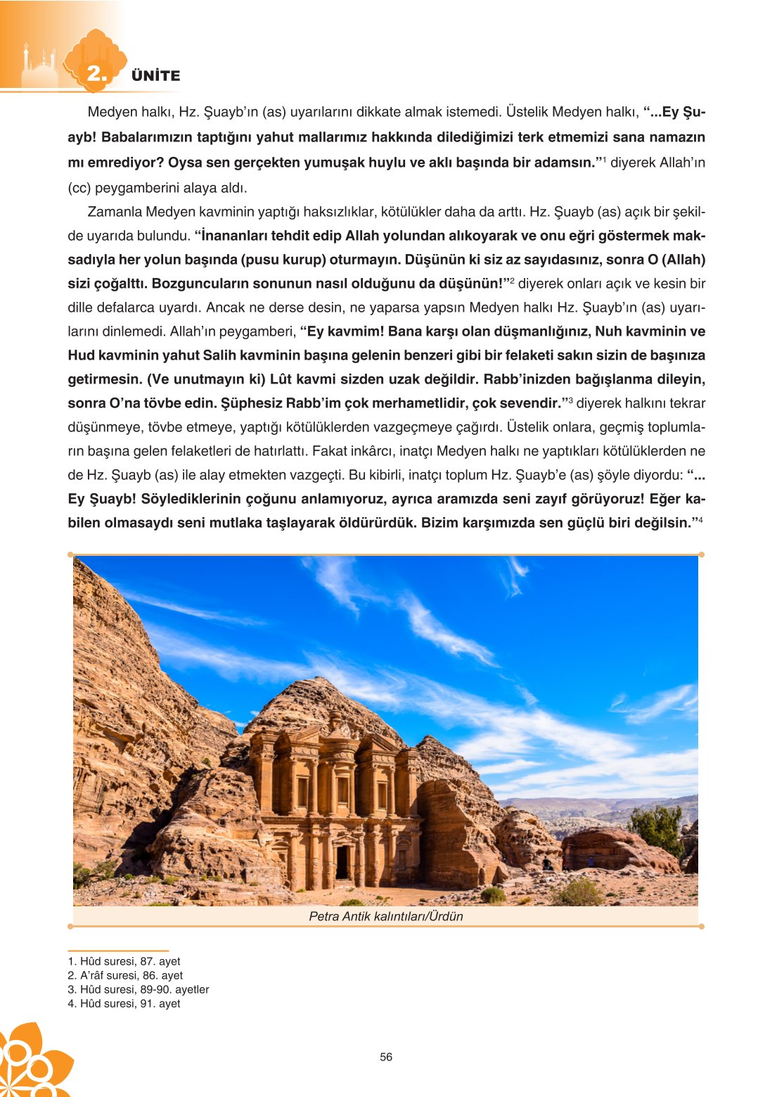 8. Sınıf Din Kültürü Ve Ahlak Bilgisi Ders Kitabı Sdr İpekyolu Yayınları Sayfa 56 Cevapları