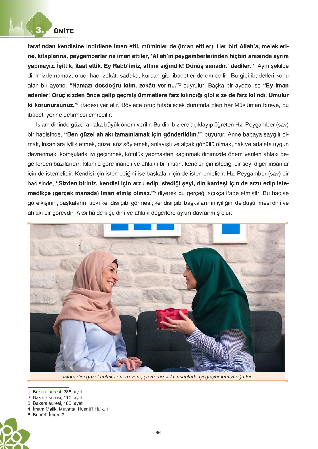 8. Sınıf Din Kültürü Ve Ahlak Bilgisi Ders Kitabı Sdr İpekyolu Yayınları Sayfa 66 Cevapları