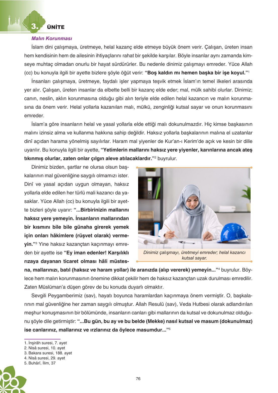 8. Sınıf Din Kültürü Ve Ahlak Bilgisi Ders Kitabı Sdr İpekyolu Yayınları Sayfa 76 Cevapları