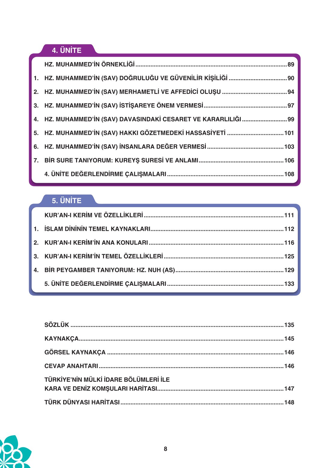 8. Sınıf Din Kültürü Ve Ahlak Bilgisi Ders Kitabı Sdr İpekyolu Yayınları Sayfa 8 Cevapları