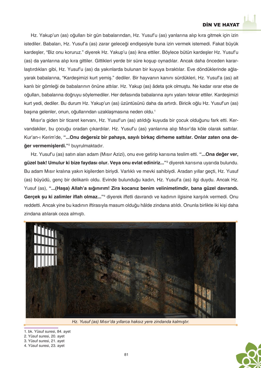 8. Sınıf Din Kültürü Ve Ahlak Bilgisi Ders Kitabı Sdr İpekyolu Yayınları Sayfa 81 Cevapları