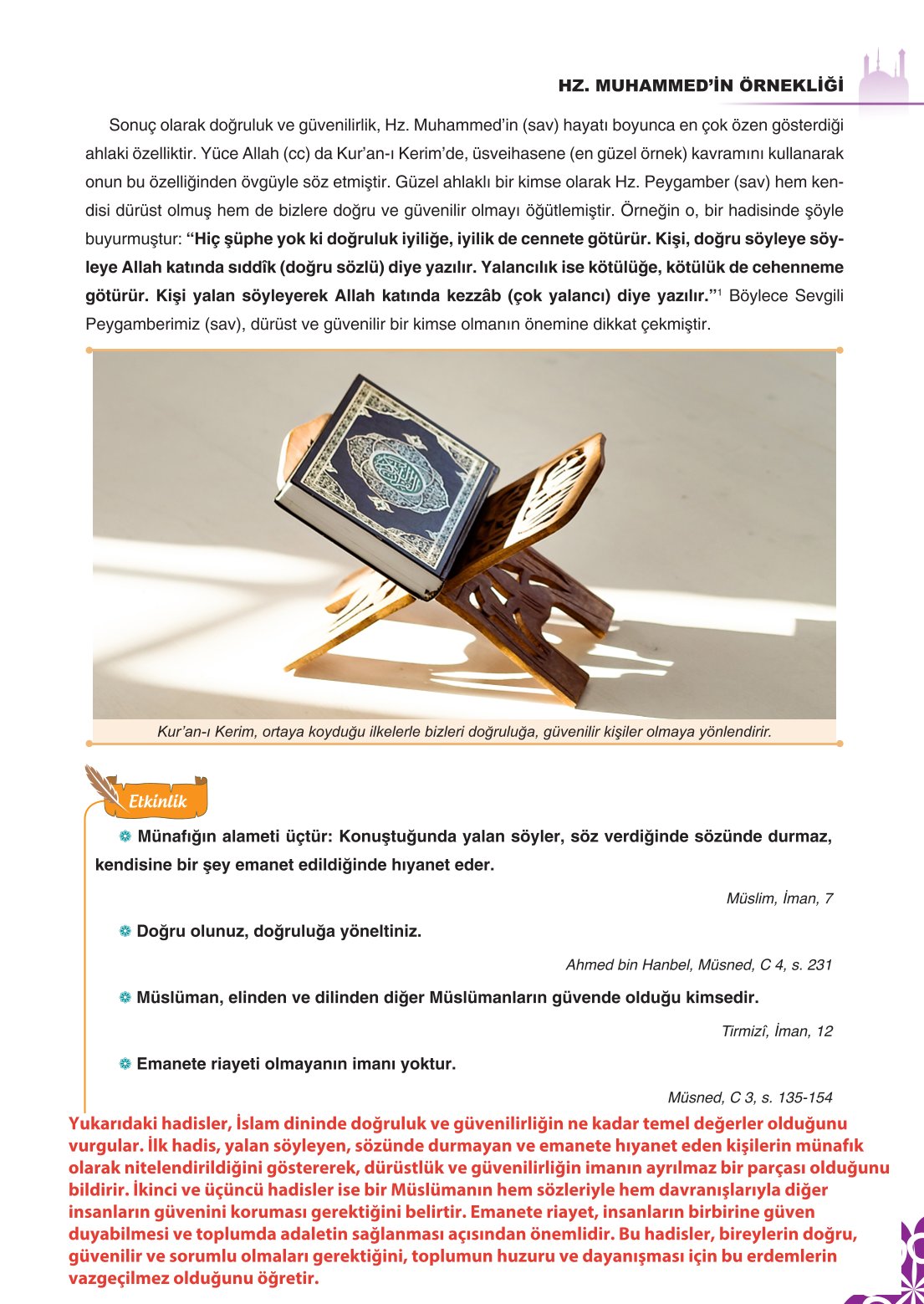 8. Sınıf Din Kültürü Ve Ahlak Bilgisi Ders Kitabı Sdr İpekyolu Yayınları Sayfa 93 Cevapları