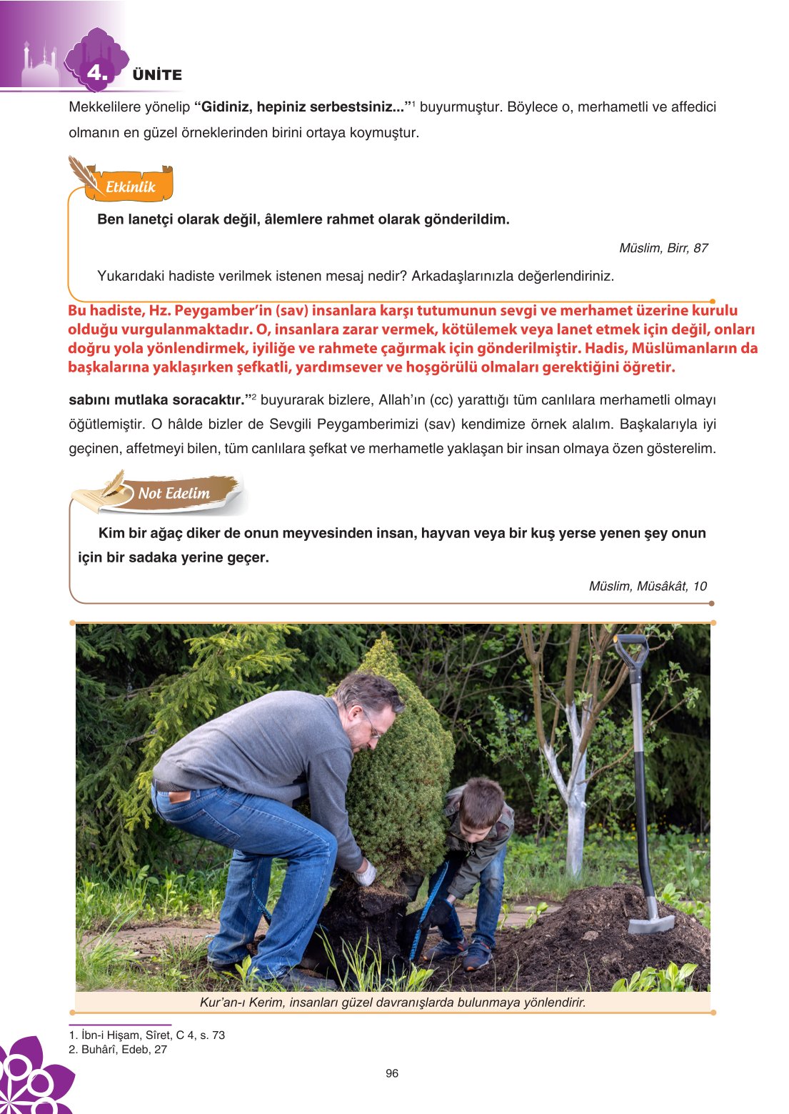 8. Sınıf Din Kültürü Ve Ahlak Bilgisi Ders Kitabı Sdr İpekyolu Yayınları Sayfa 96 Cevapları