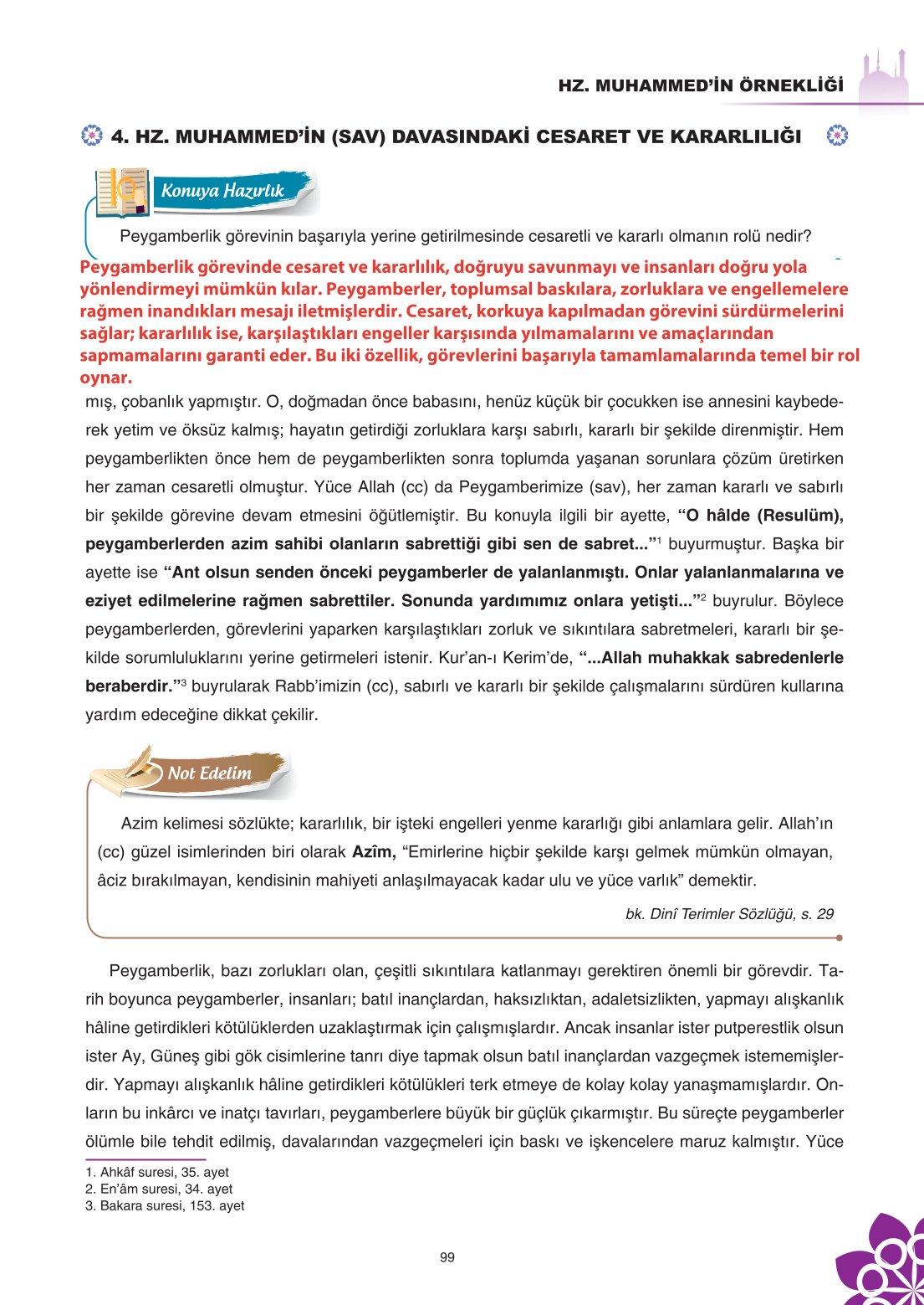 8. Sınıf Din Kültürü Ve Ahlak Bilgisi Ders Kitabı Sdr İpekyolu Yayınları Sayfa 99 Cevapları