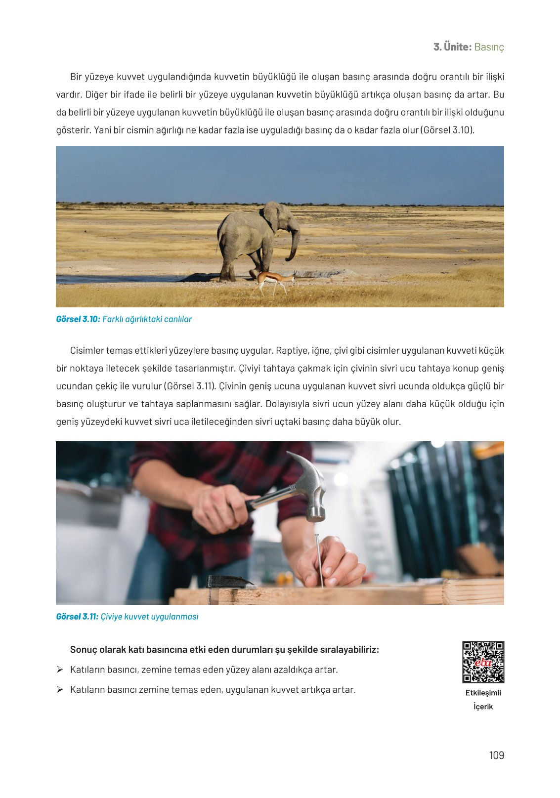 8. Sınıf Fen Bilimleri Ders Kitabı Hecce Yayınları Sayfa 109 Cevapları