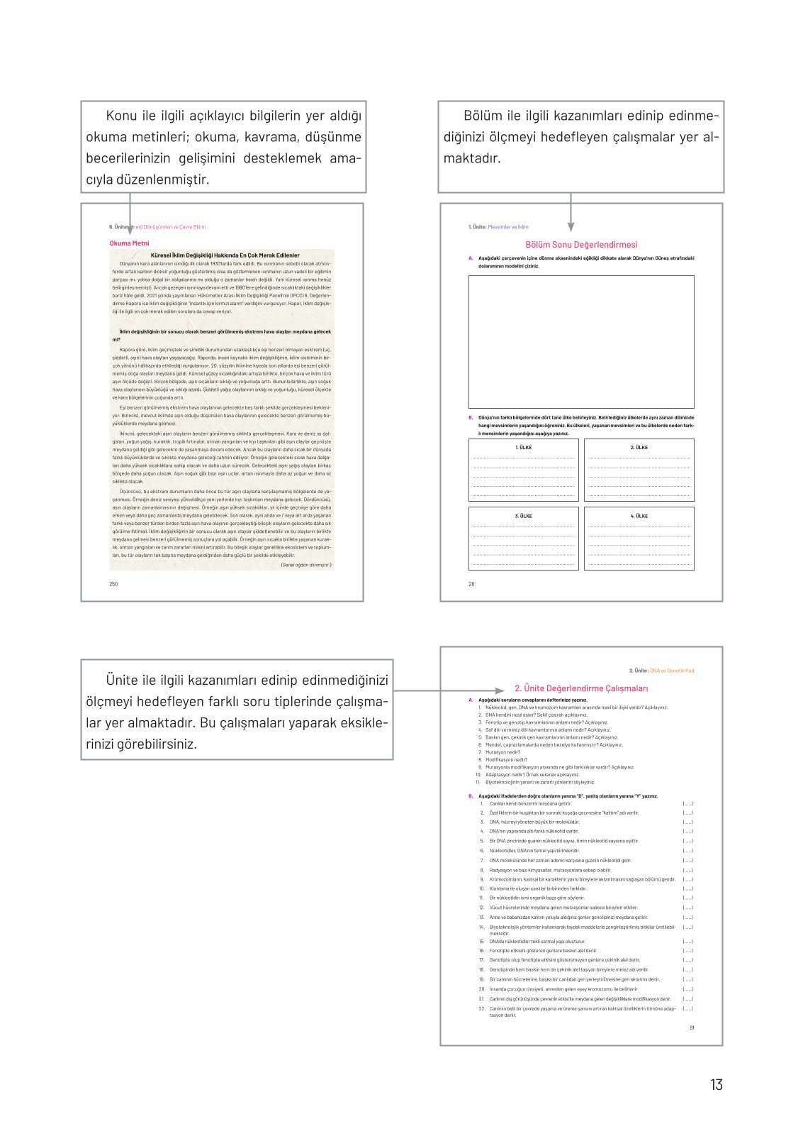 8. Sınıf Fen Bilimleri Ders Kitabı Hecce Yayınları Sayfa 13 Cevapları