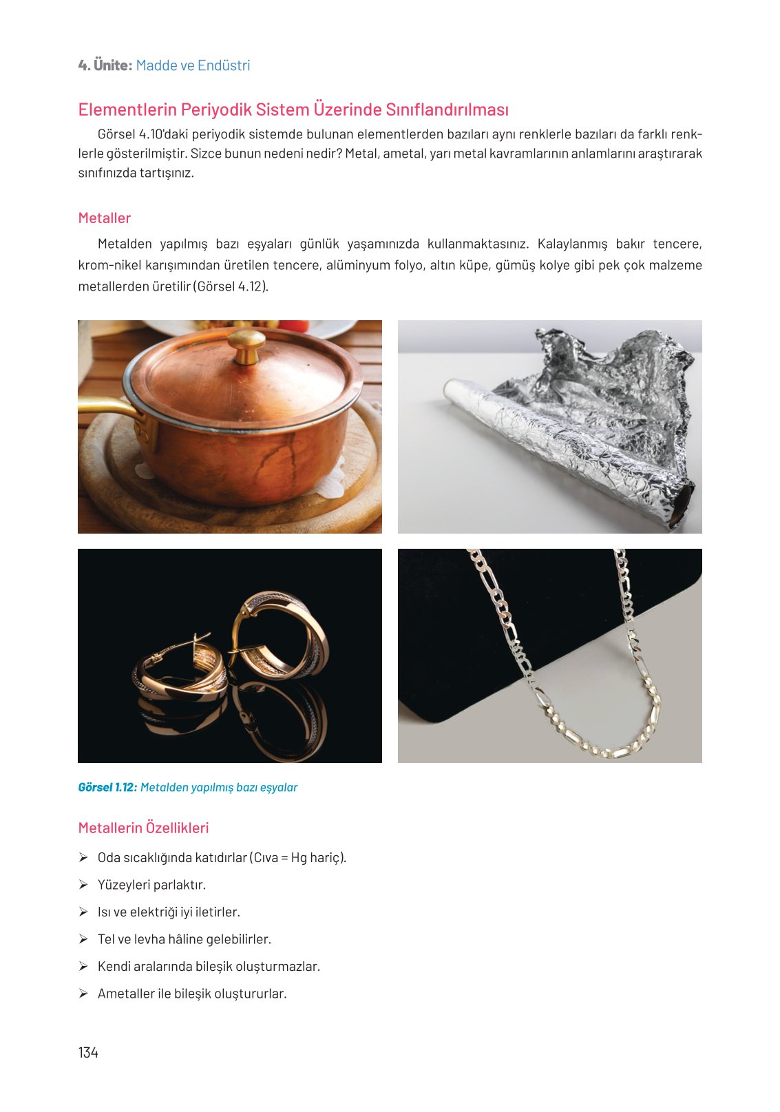 8. Sınıf Fen Bilimleri Ders Kitabı Hecce Yayınları Sayfa 134 Cevapları