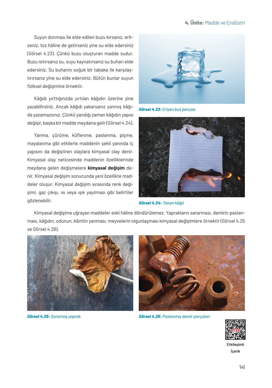 8. Sınıf Fen Bilimleri Ders Kitabı Hecce Yayınları Sayfa 141 Cevapları