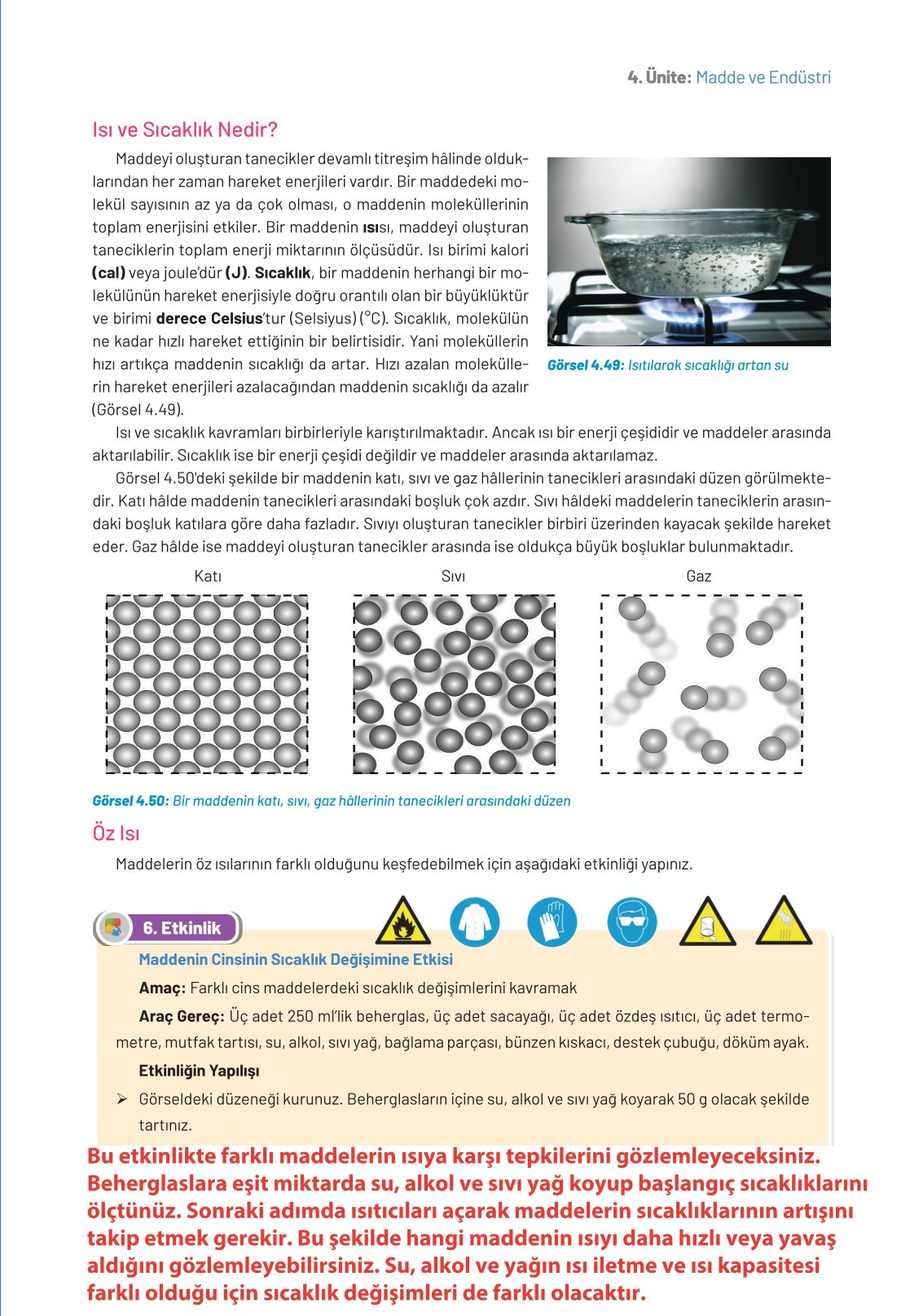 8. Sınıf Fen Bilimleri Ders Kitabı Hecce Yayınları Sayfa 159 Cevapları