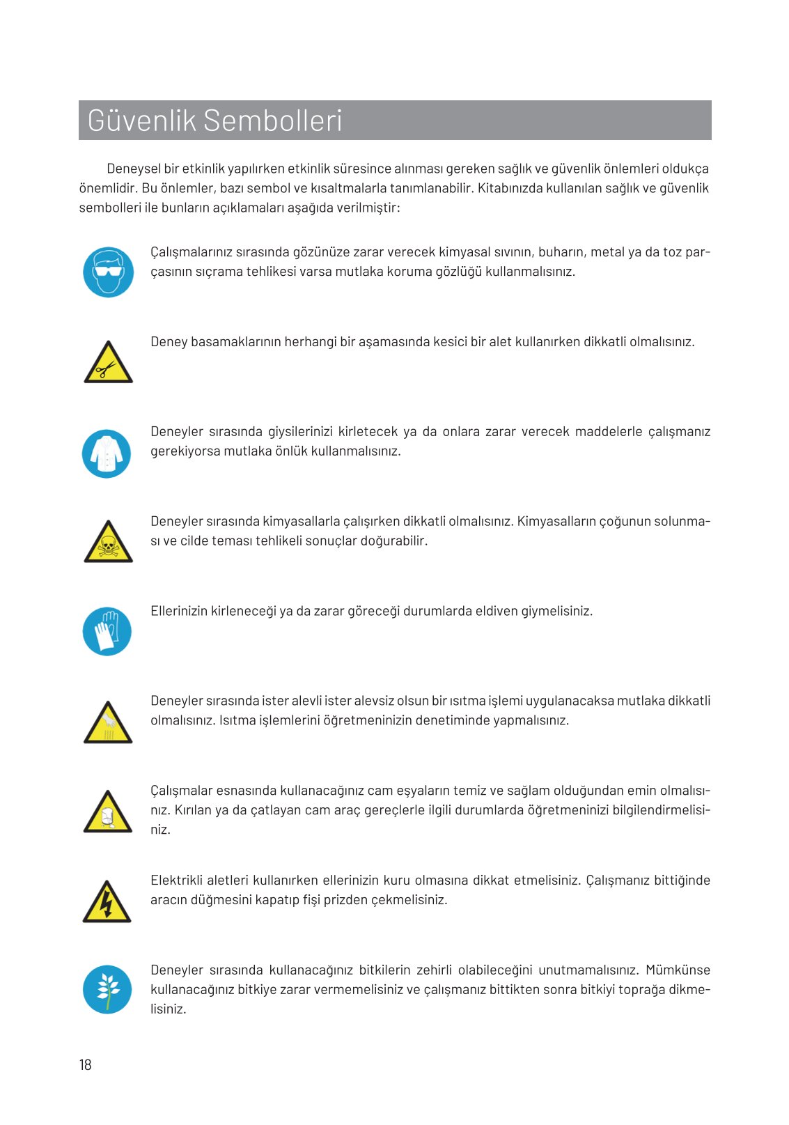 8. Sınıf Fen Bilimleri Ders Kitabı Hecce Yayınları Sayfa 18 Cevapları