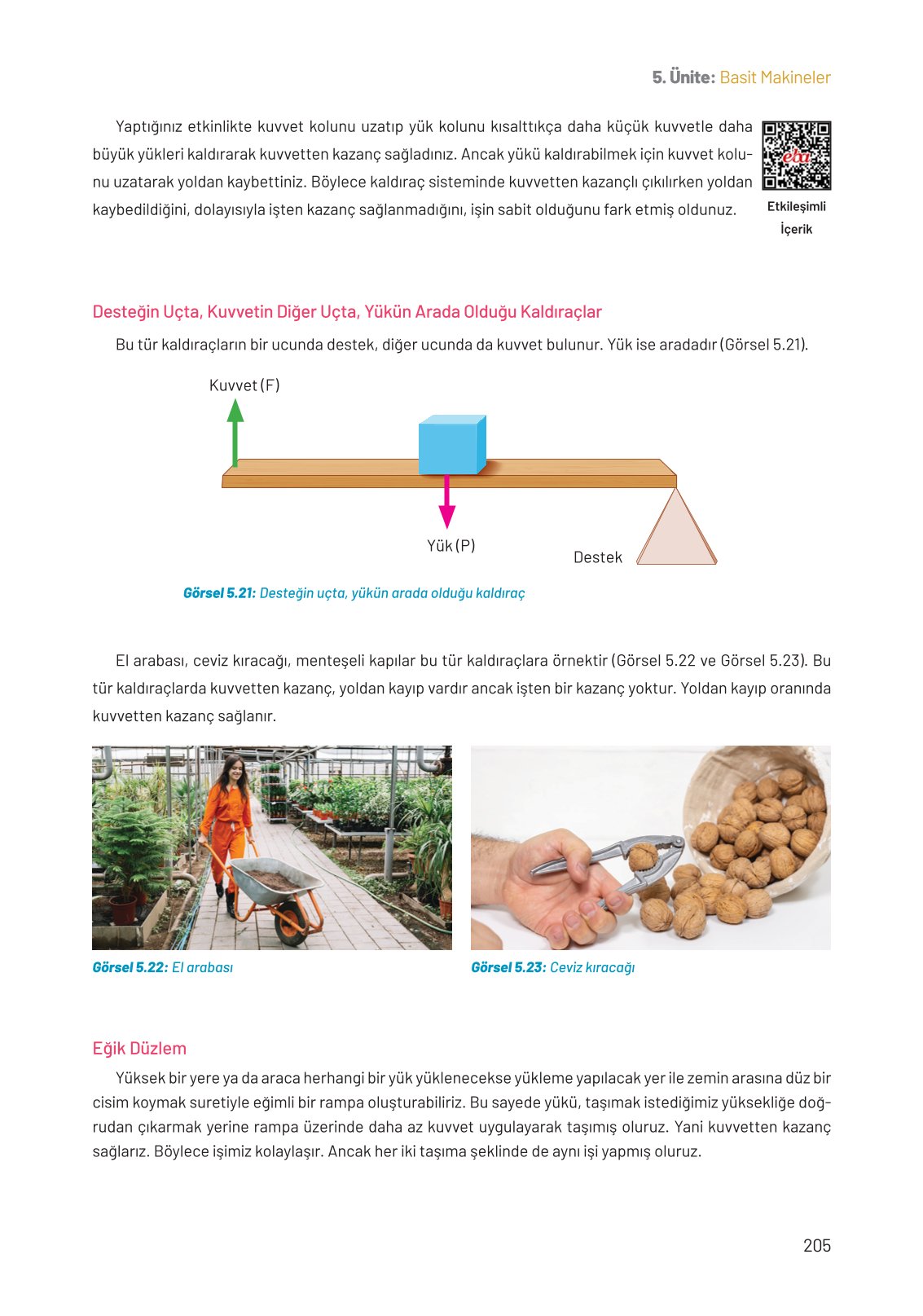 8. Sınıf Fen Bilimleri Ders Kitabı Hecce Yayınları Sayfa 205 Cevapları