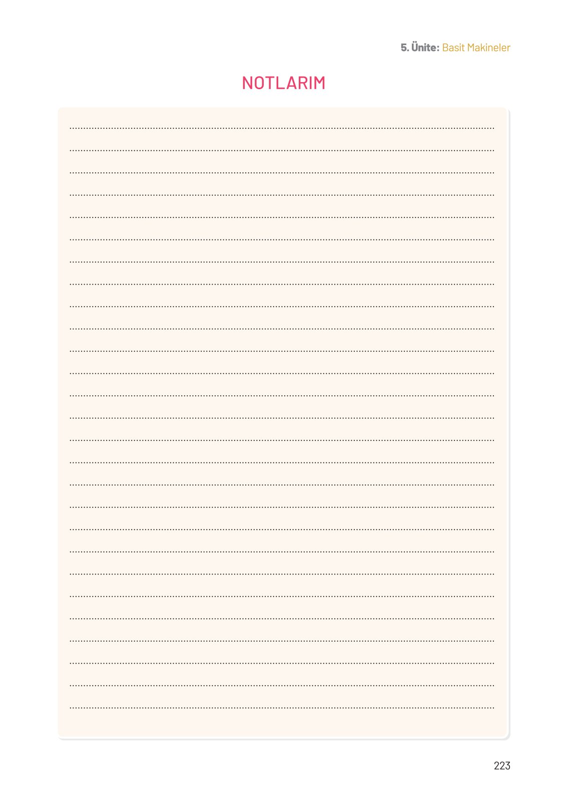 8. Sınıf Fen Bilimleri Ders Kitabı Hecce Yayınları Sayfa 223 Cevapları