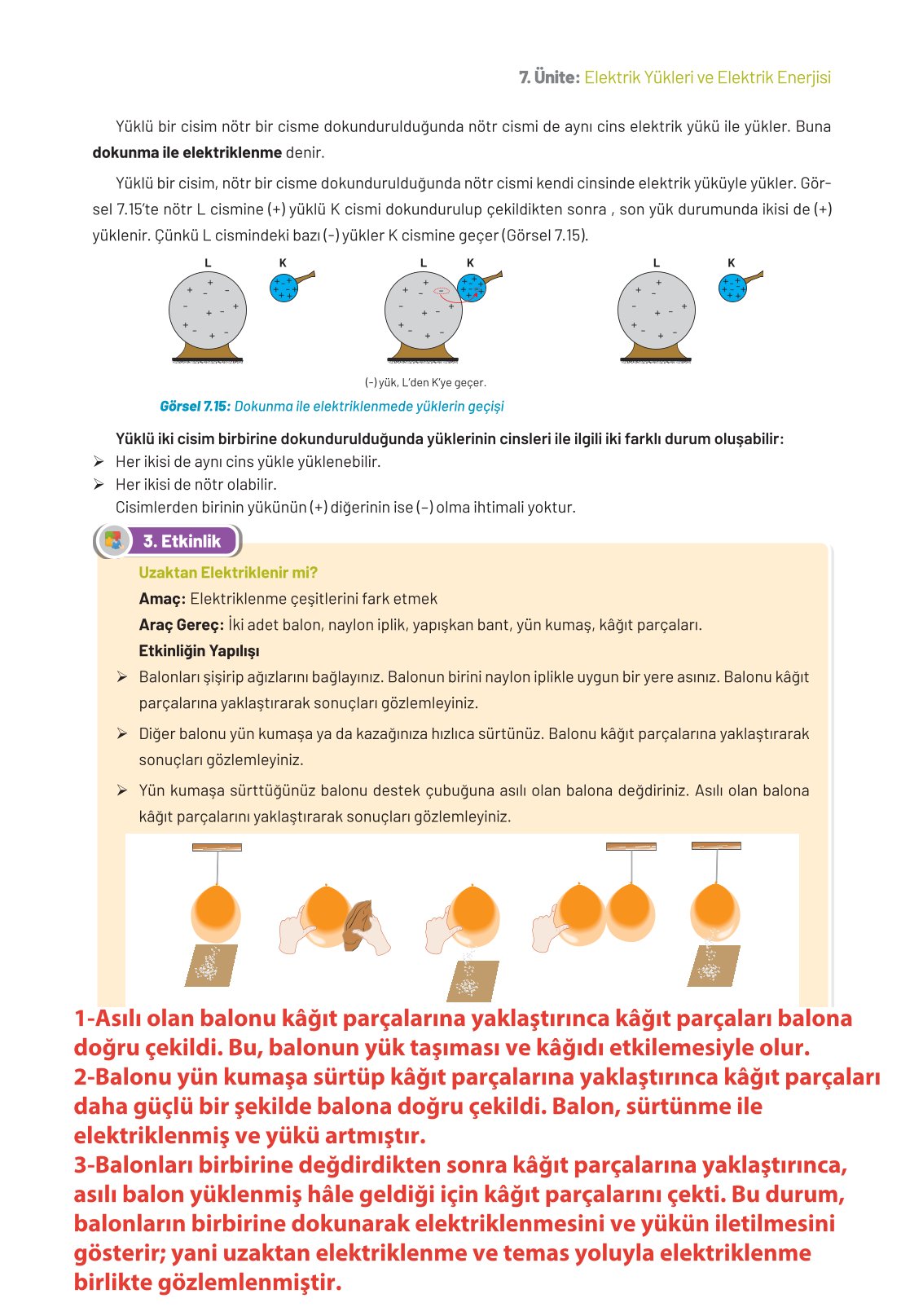 8. Sınıf Fen Bilimleri Ders Kitabı Hecce Yayınları Sayfa 281 Cevapları