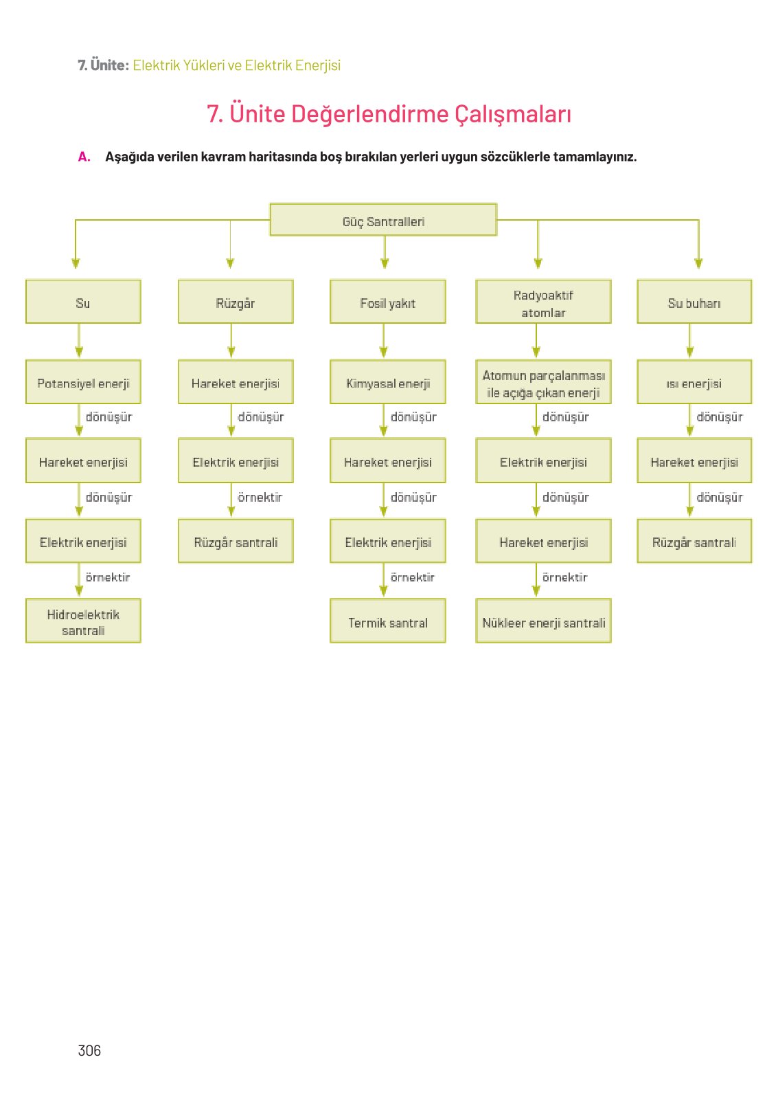 8. Sınıf Fen Bilimleri Ders Kitabı Hecce Yayınları Sayfa 306 Cevapları