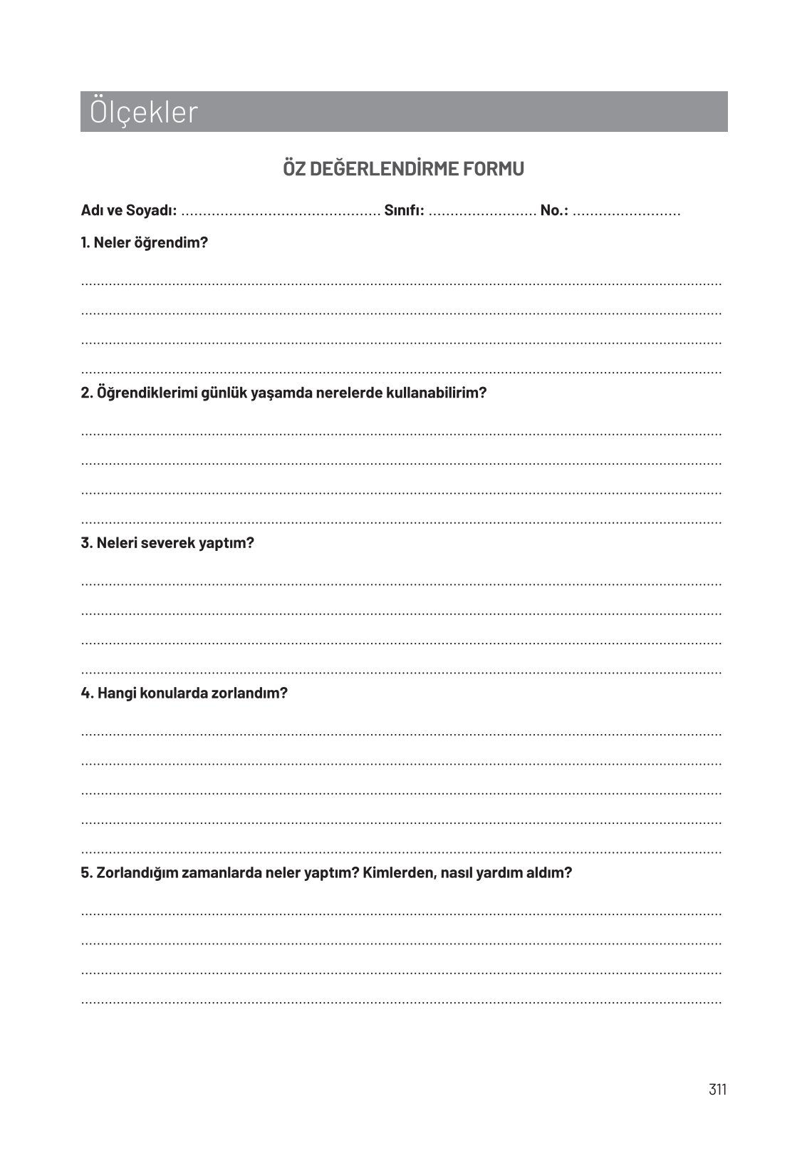 8. Sınıf Fen Bilimleri Ders Kitabı Hecce Yayınları Sayfa 311 Cevapları