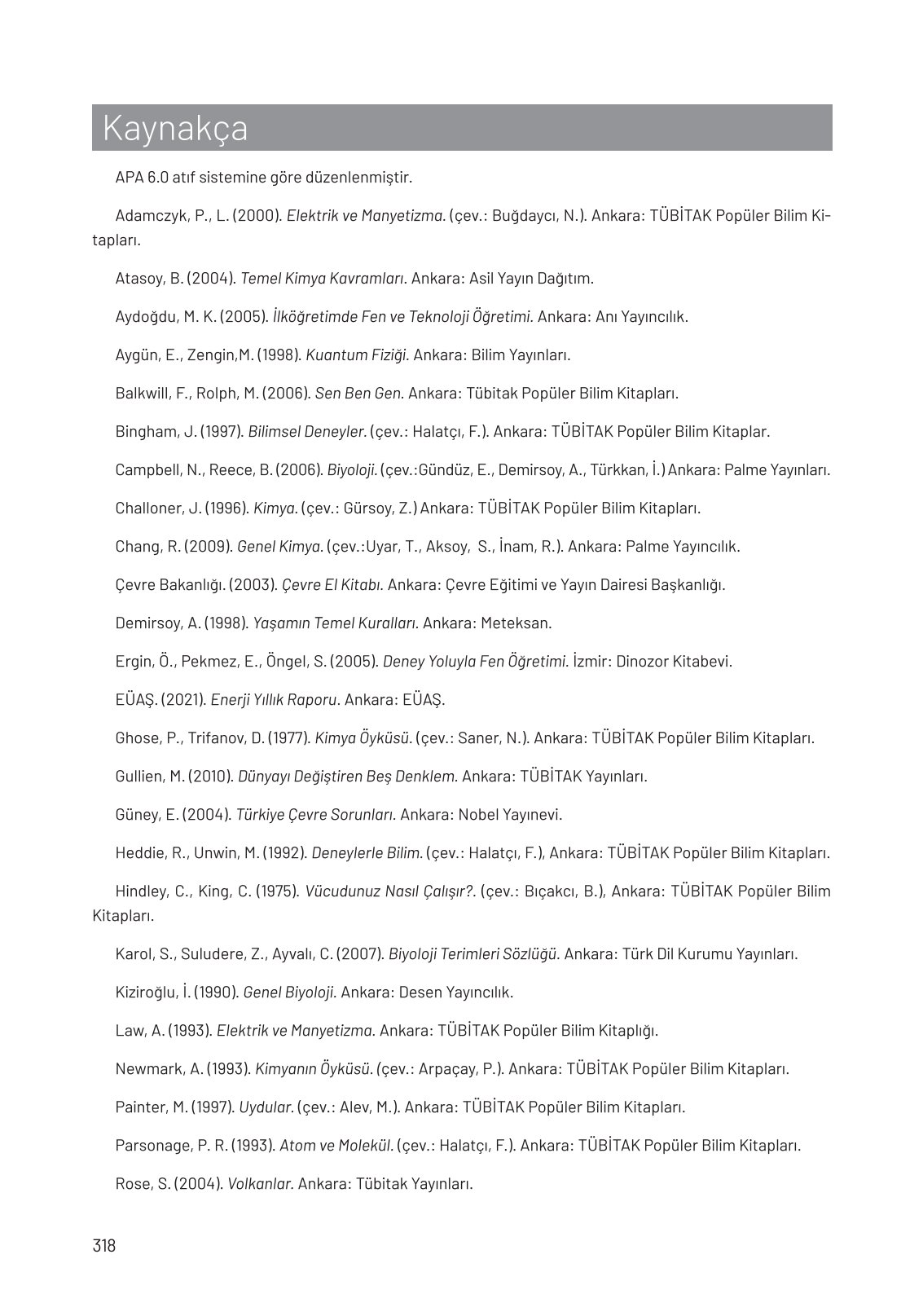 8. Sınıf Fen Bilimleri Ders Kitabı Hecce Yayınları Sayfa 318 Cevapları