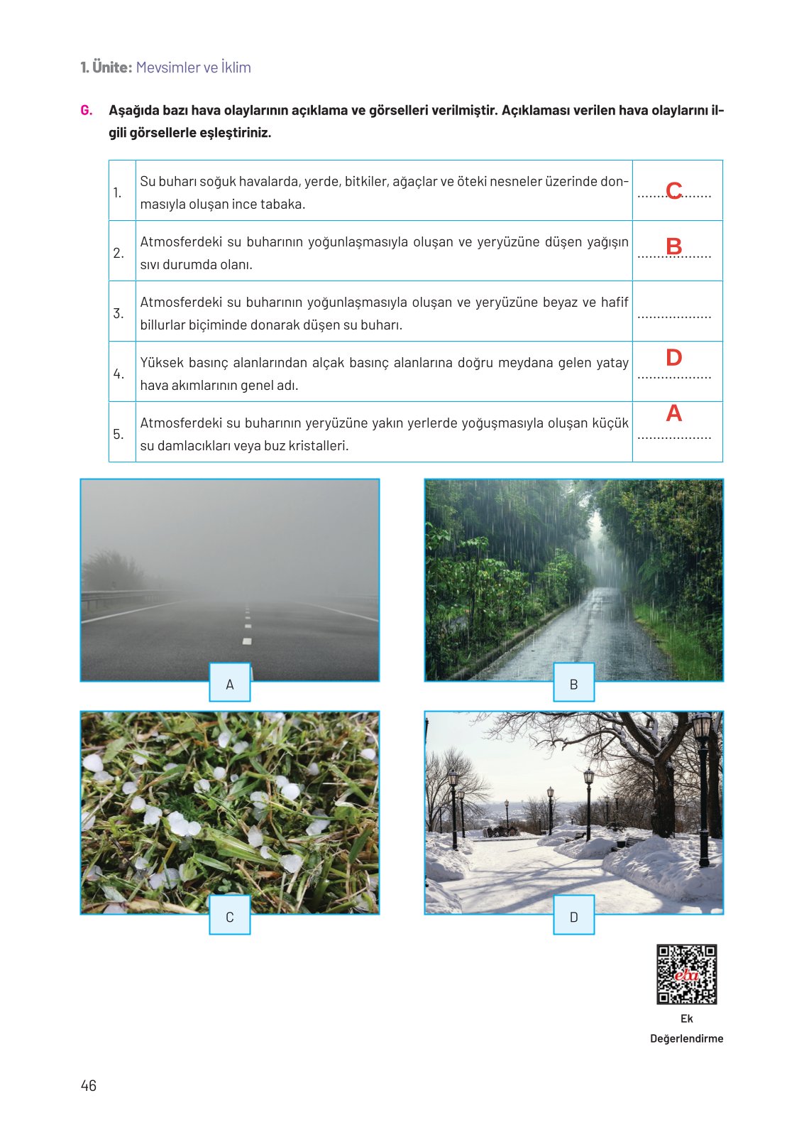 8. Sınıf Fen Bilimleri Ders Kitabı Hecce Yayınları Sayfa 46 Cevapları