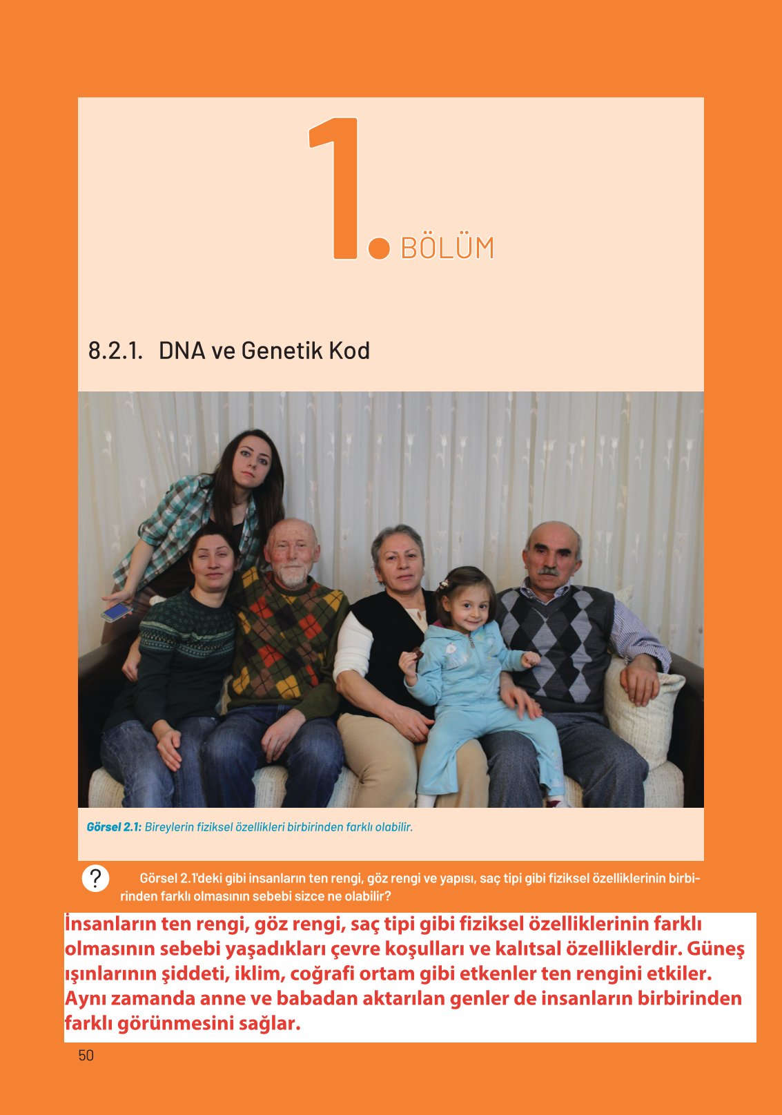 8. Sınıf Fen Bilimleri Ders Kitabı Hecce Yayınları Sayfa 50 Cevapları